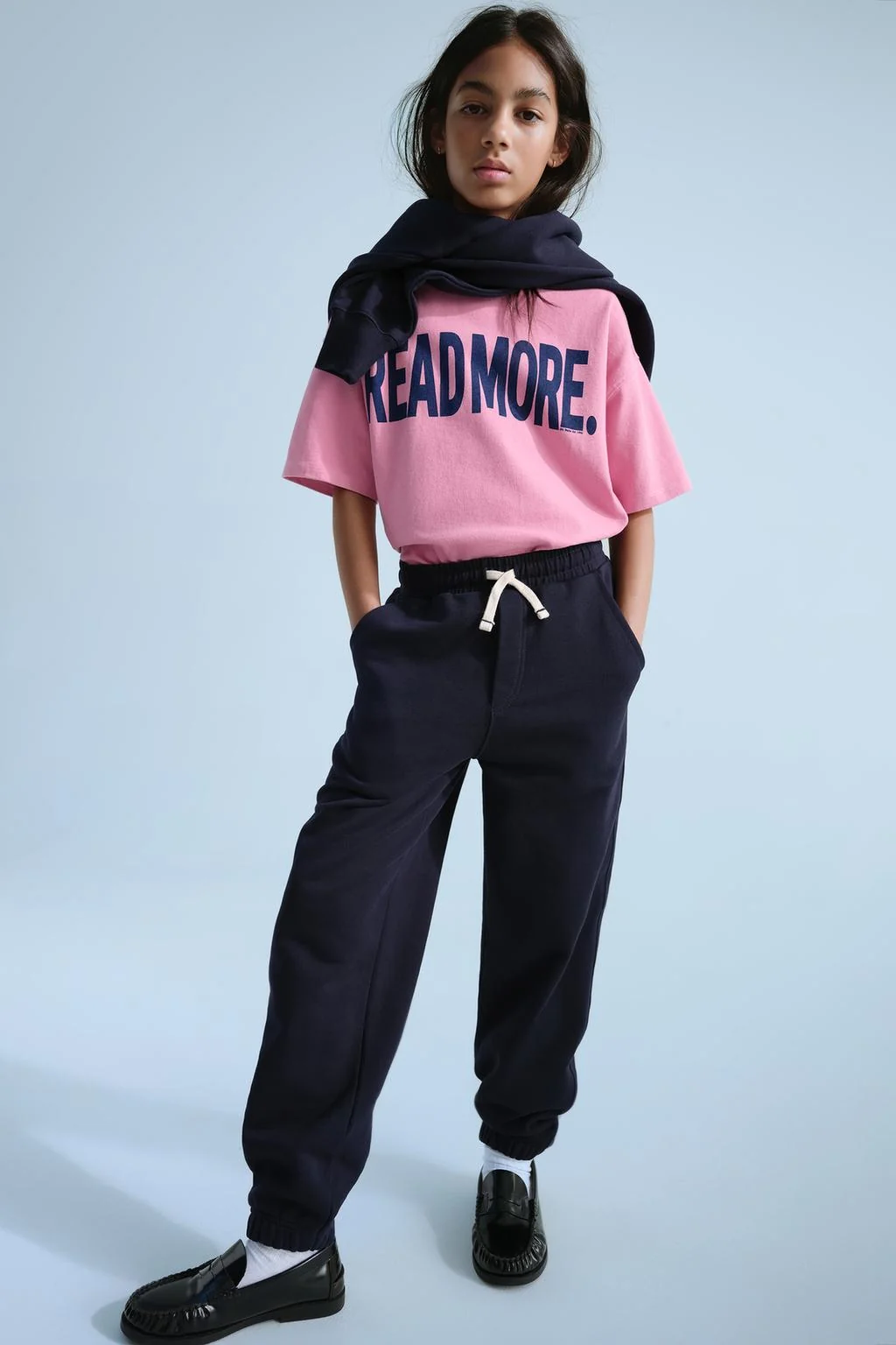 Джоггеры с вышивкой 0FR. Paris X Zara