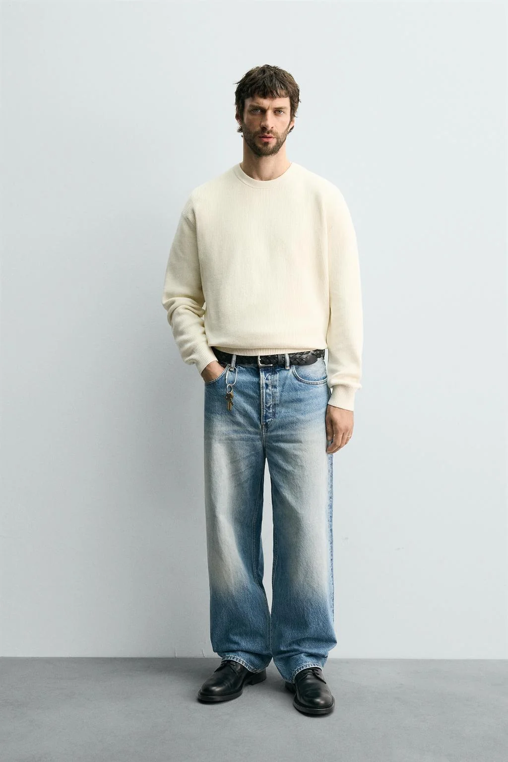 Свитер из платочной вязки