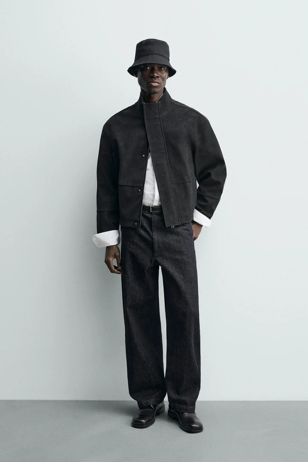 Куртка с эффектом текстурированной кожи — Под кожу