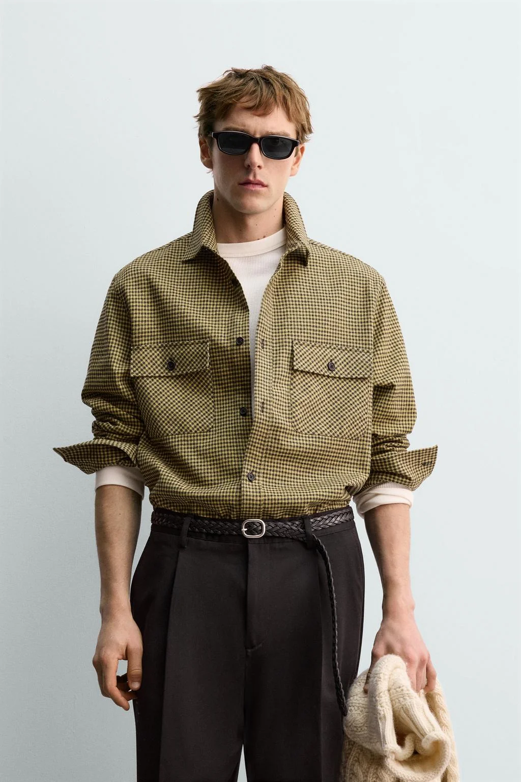Рубашка из фланели в клетку AARON LEVINE X ZARA
