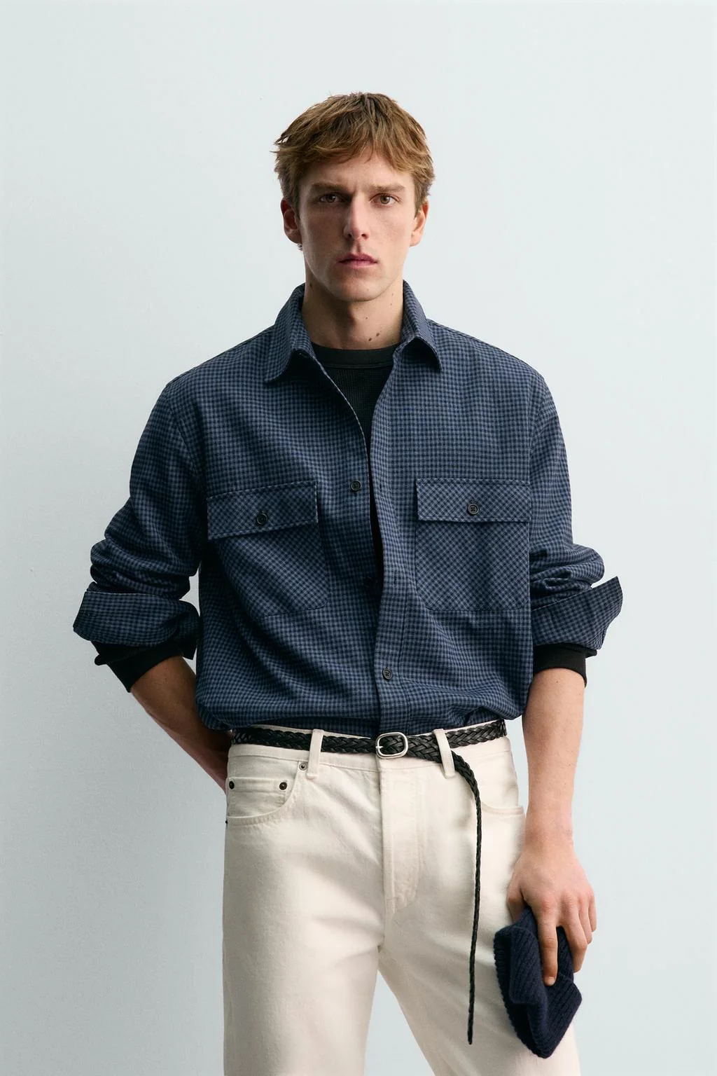 Рубашка из фланели в клетку AARON LEVINE X ZARA