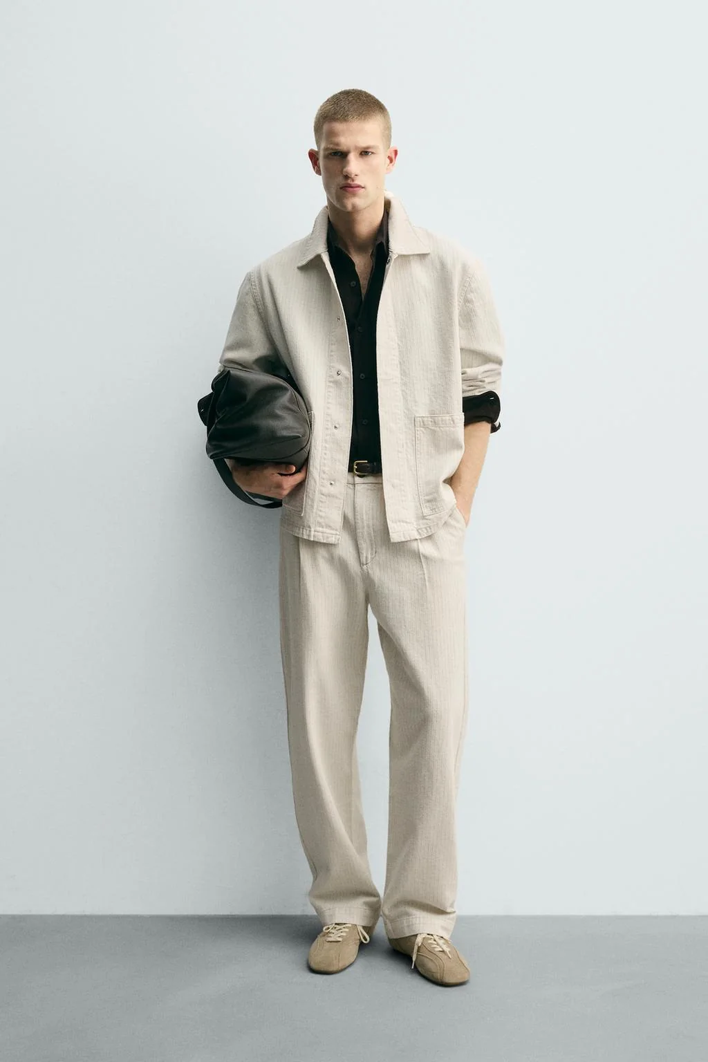 Свободного кроя чино-брюки в полоску