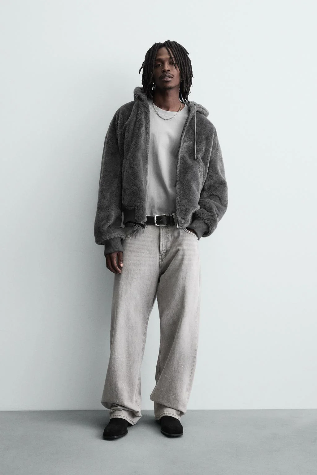 Куртка-бомбер из искусственной кожи двусторонняя — Под кожу