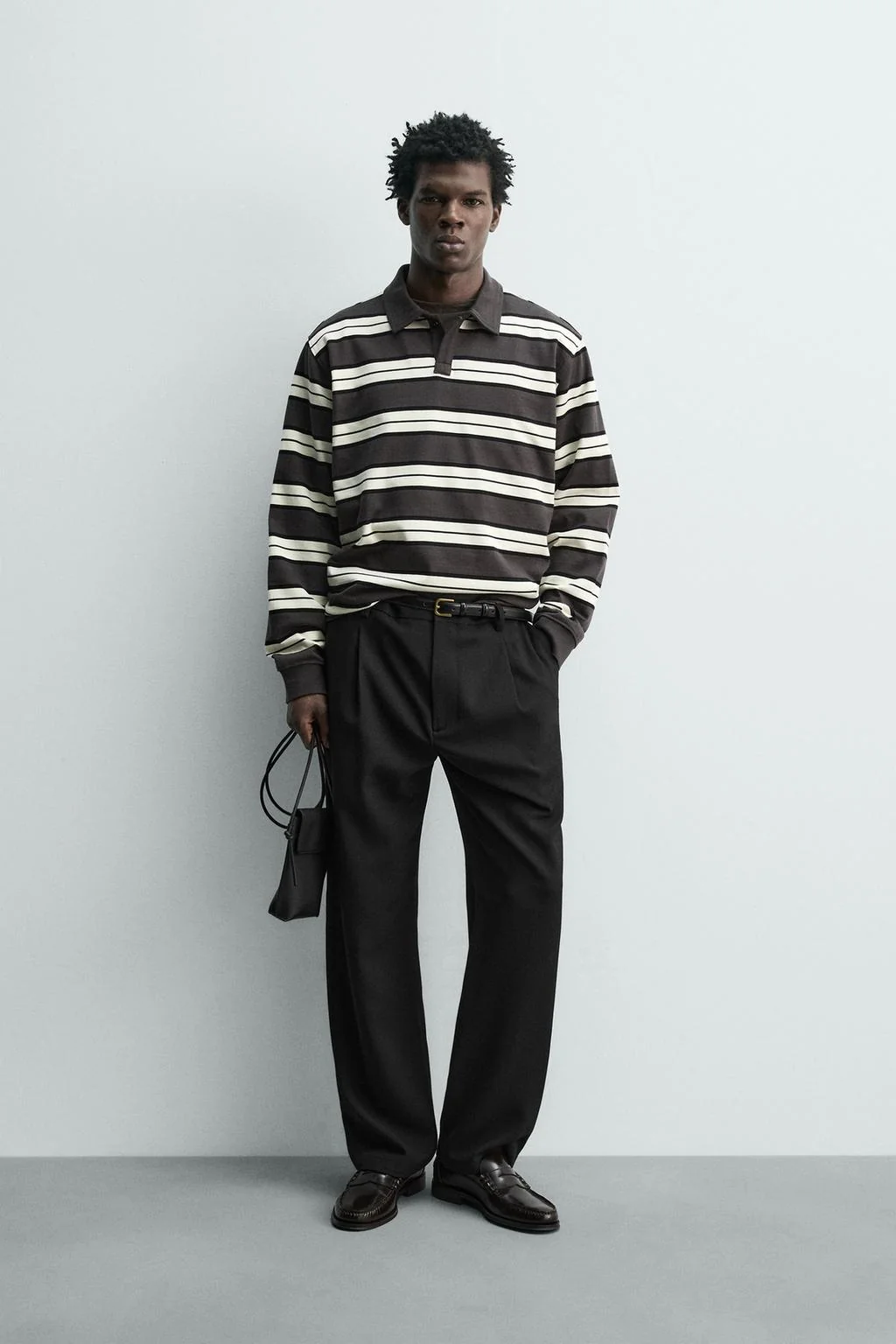 Рубашка поло в полоску регулярного кроя — Футболки | Поло