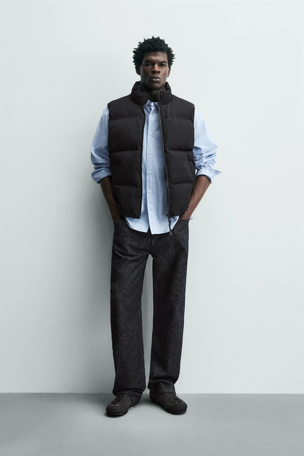 Пуховой жилет прямого кроя — Жилеты