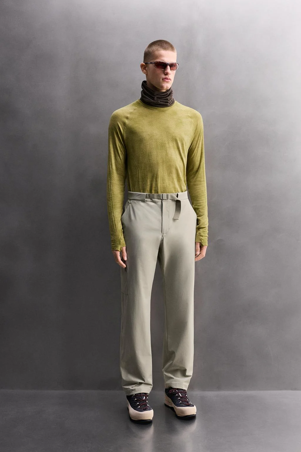 Футболка из шерстяной смеси первого слоя — С длинным рукавом