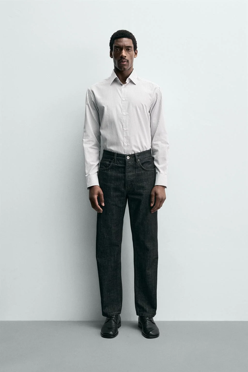 Рубашка из текстурированной ткани с лёгким уходом