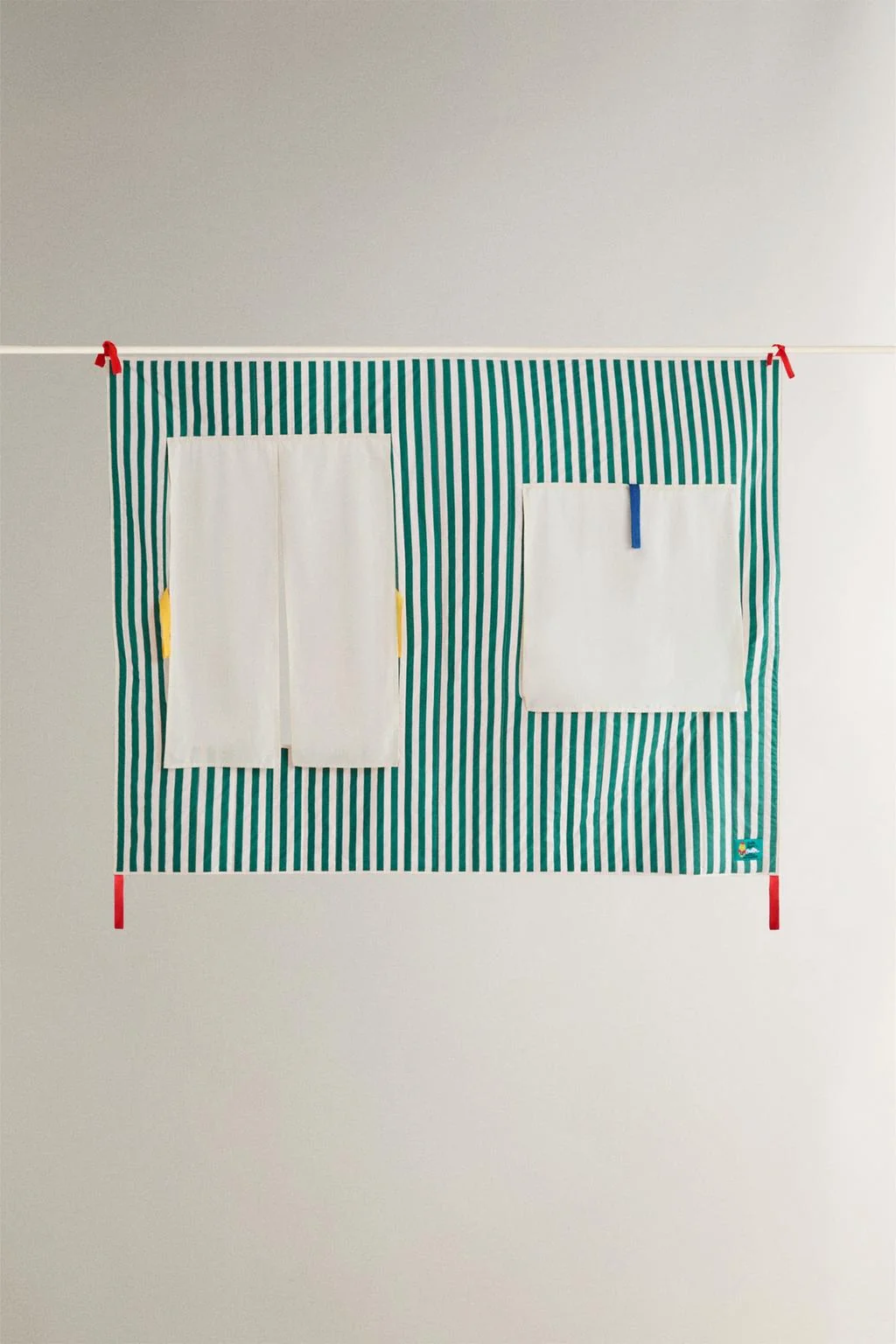 Детская хлопковая занавеска The Animals Observatory с окнами — Декоративные аксессуары