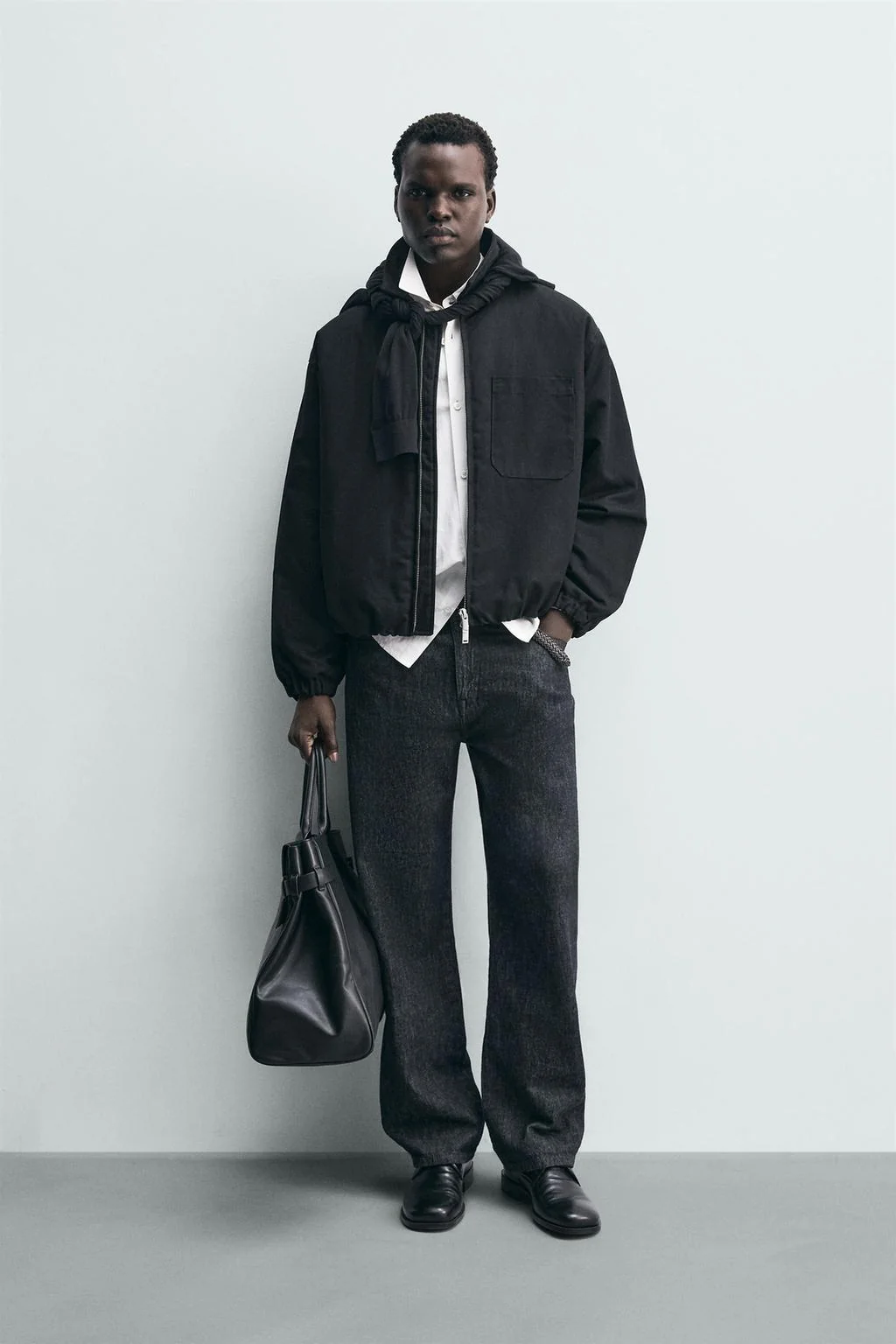 Джинсовая куртка с восковым покрытием — Деним