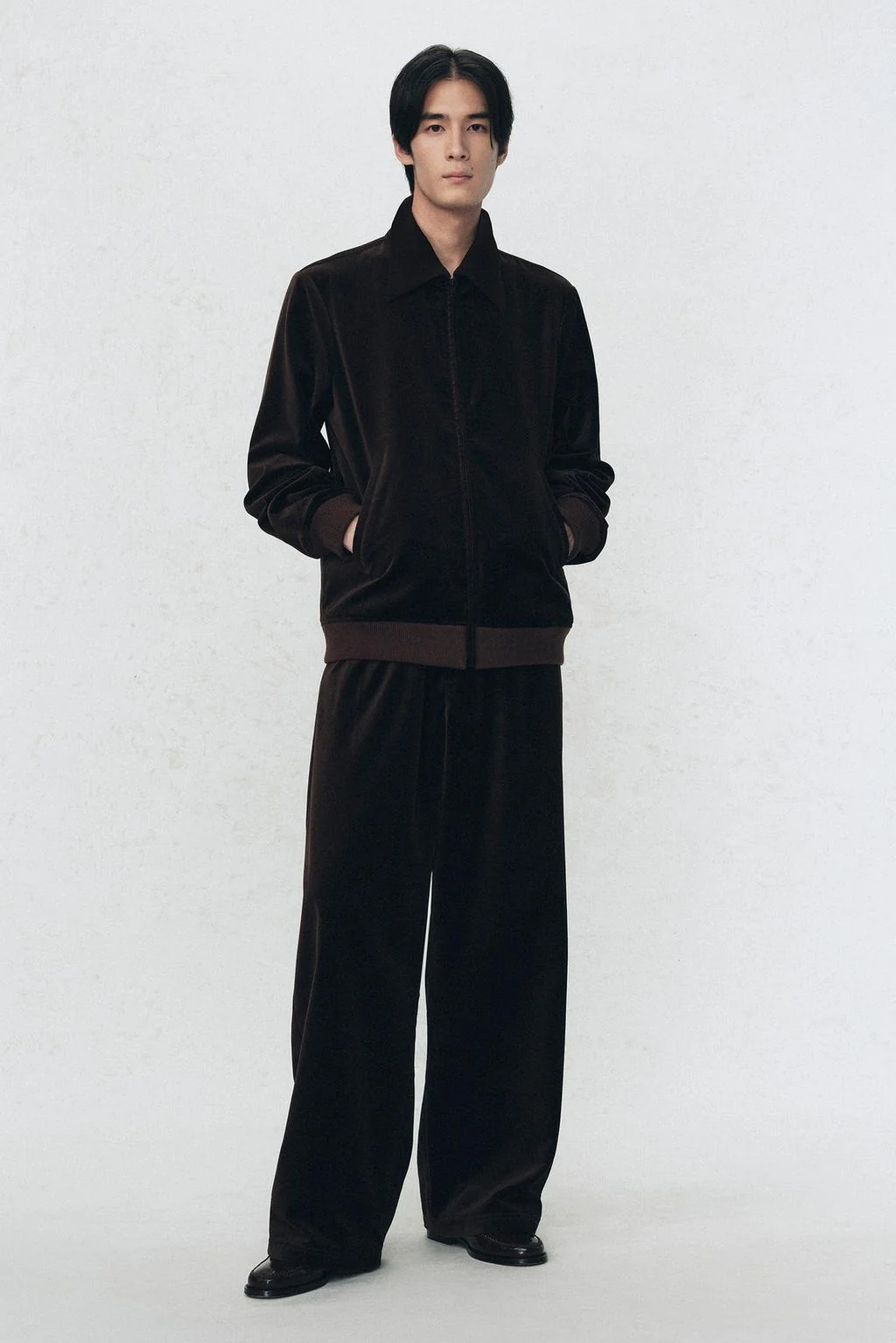 Бархатная куртка прямого кроя SOSHIOTSUKI X ZARA — Сошиоцуки × Зара