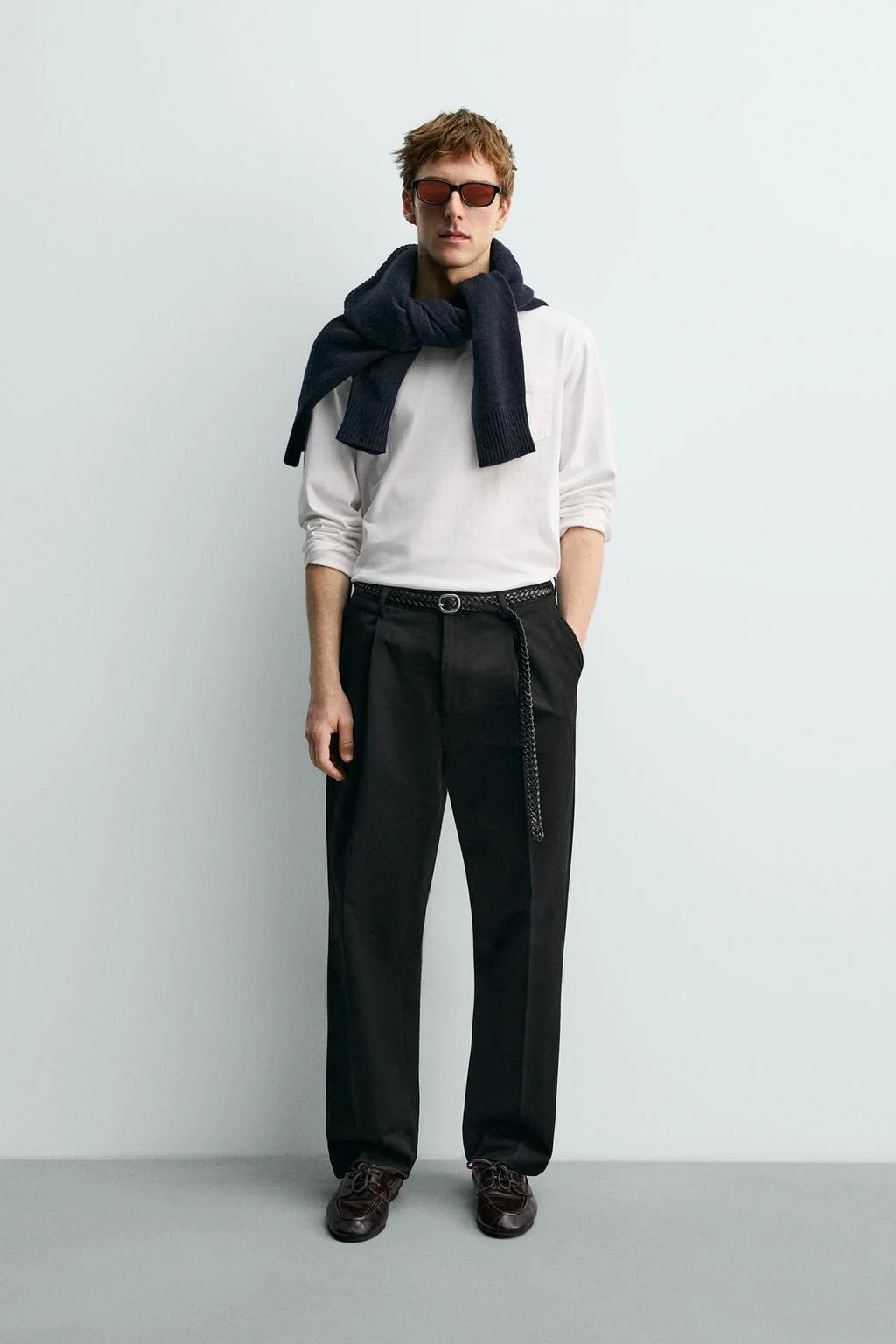 Футболка с длинным рукавом и карманом Аарон Левин X ZARA