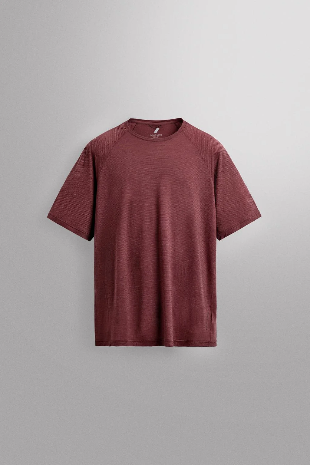 Футболка из шерстяной смеси с жаккардовой полоской