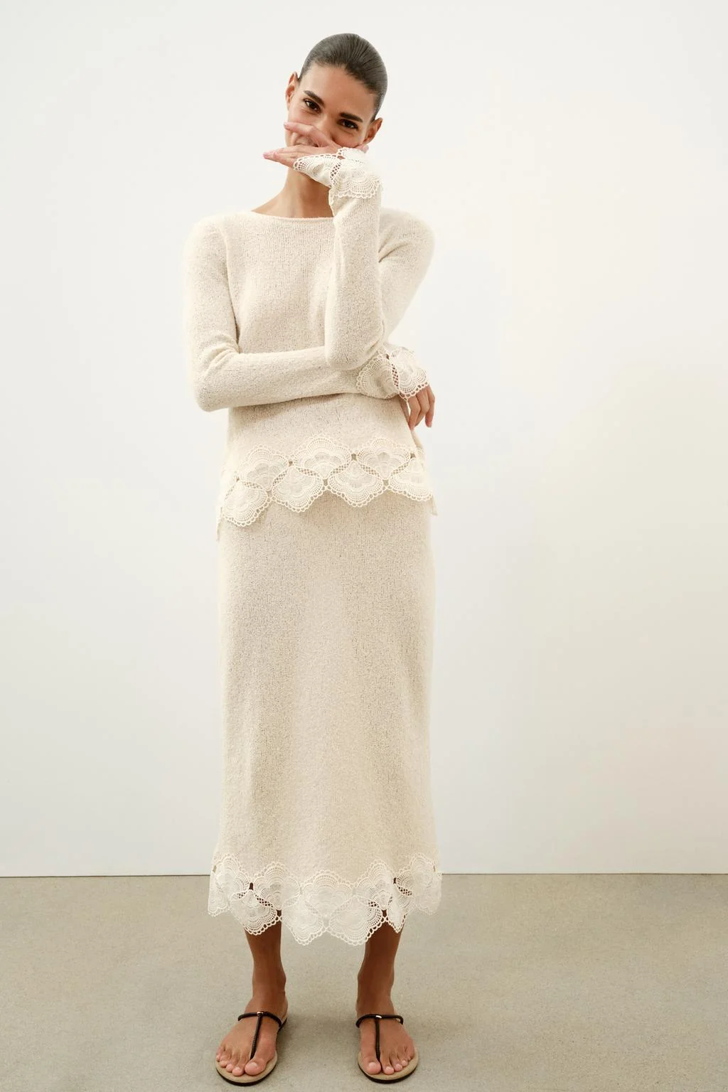 Платье-юбка в технике рустик