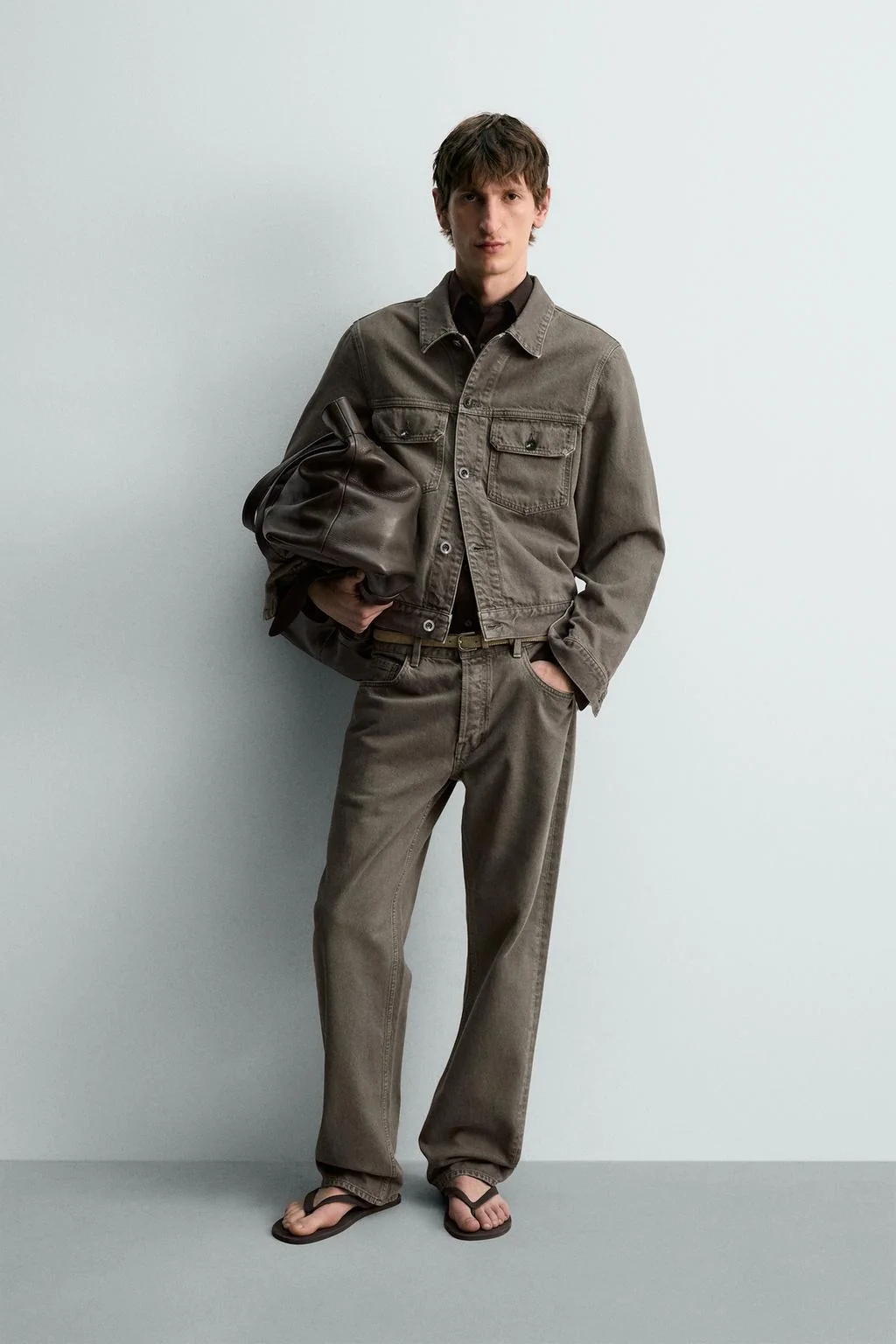 Куртка из джинсы с эффектом потёртости