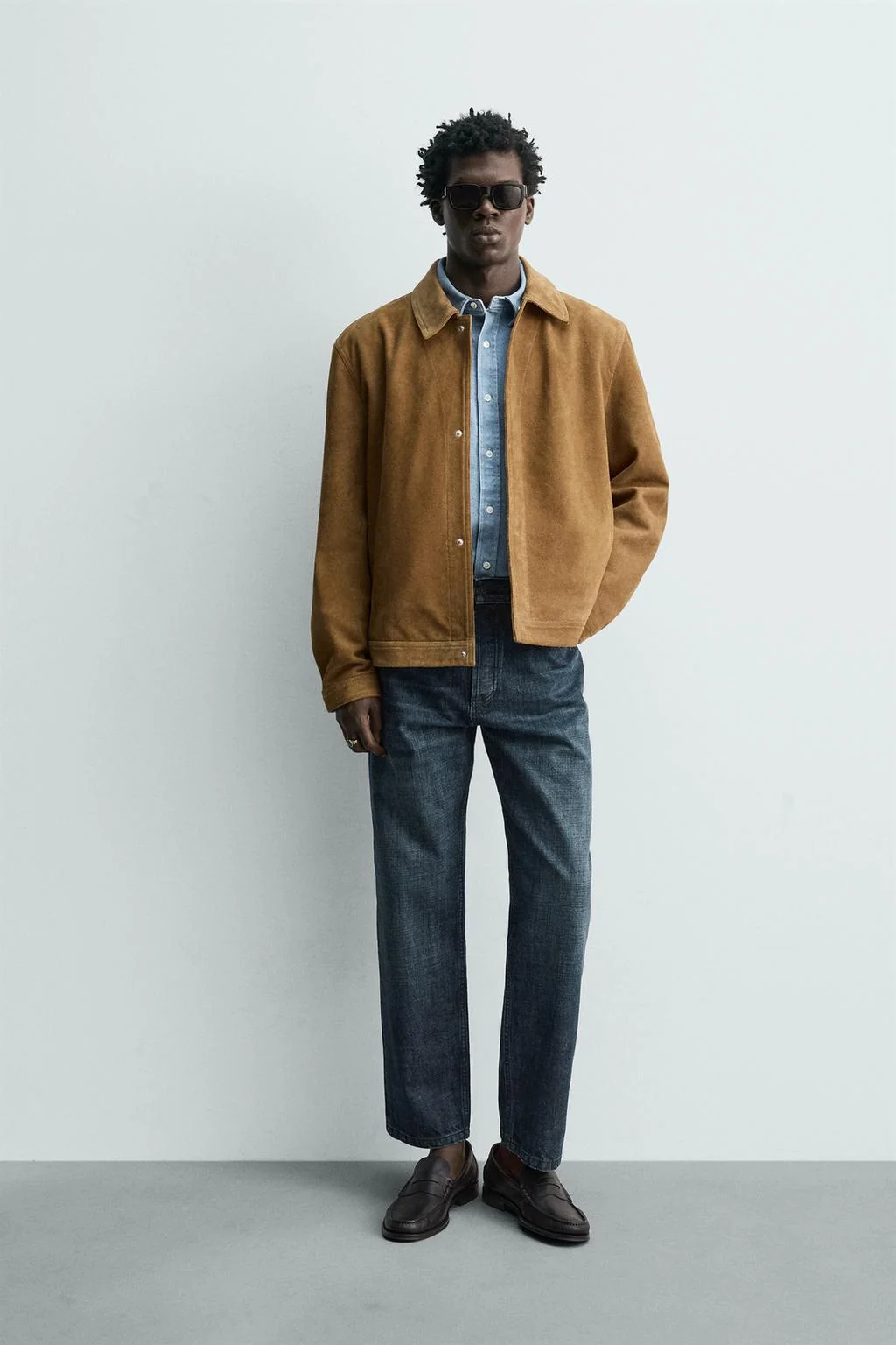 Верхняя рубашка из замши обычного кроя — Overshirts | Blazers