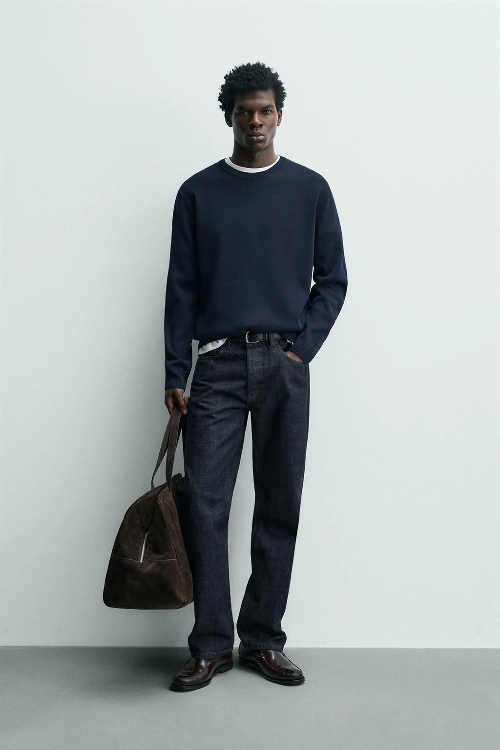 Фактурный хлопковый свитер