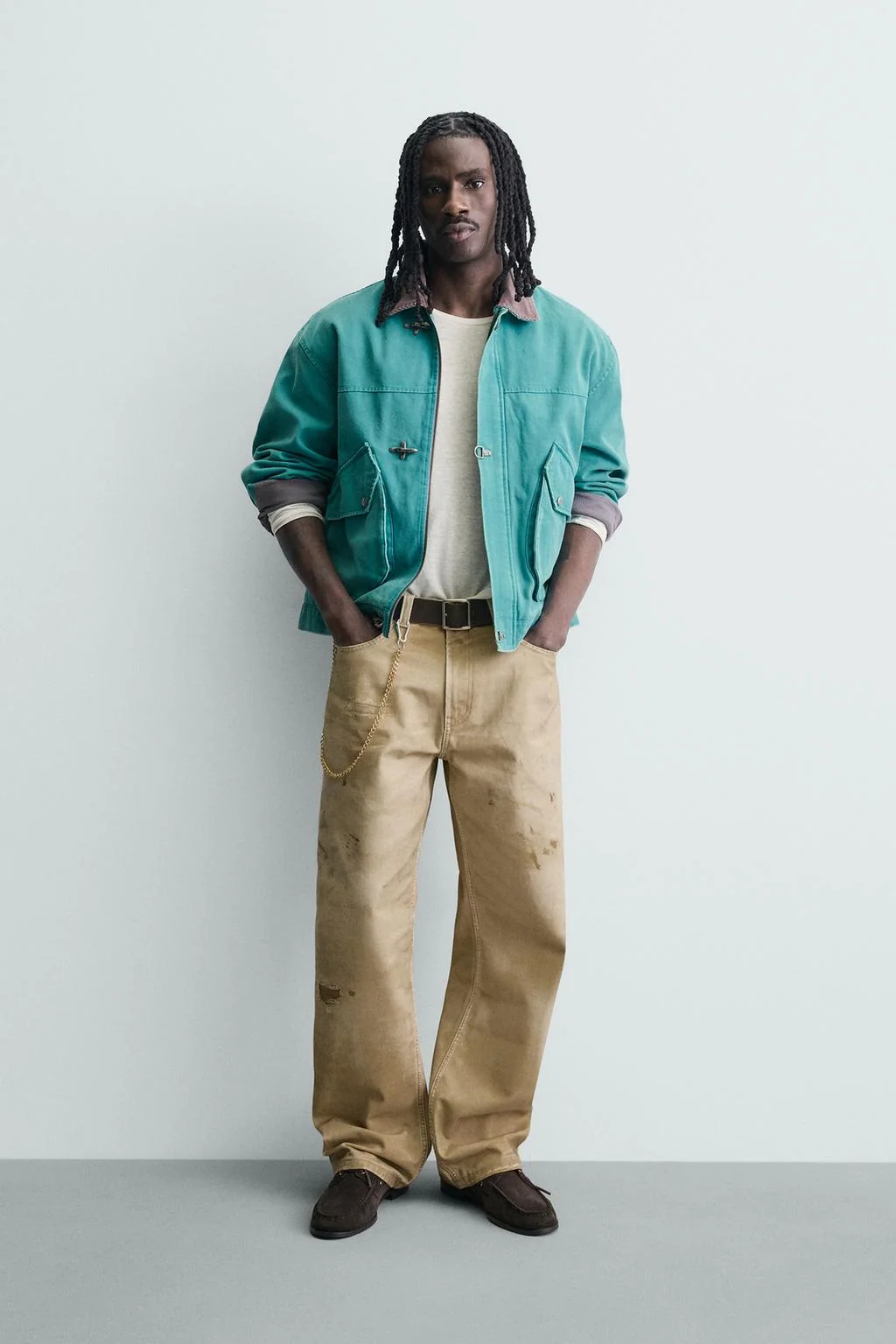 Куртка прямого кроя с застёжкой пожарного — Пряжки