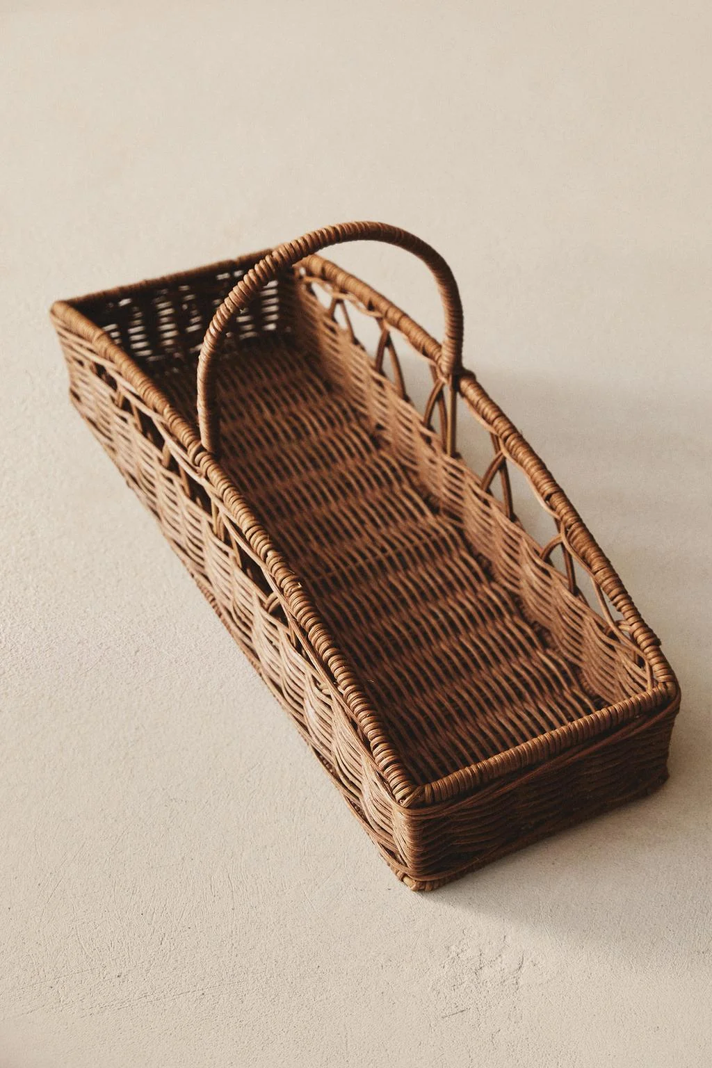 Ротанговая корзина для белья с ручкой — Корзины