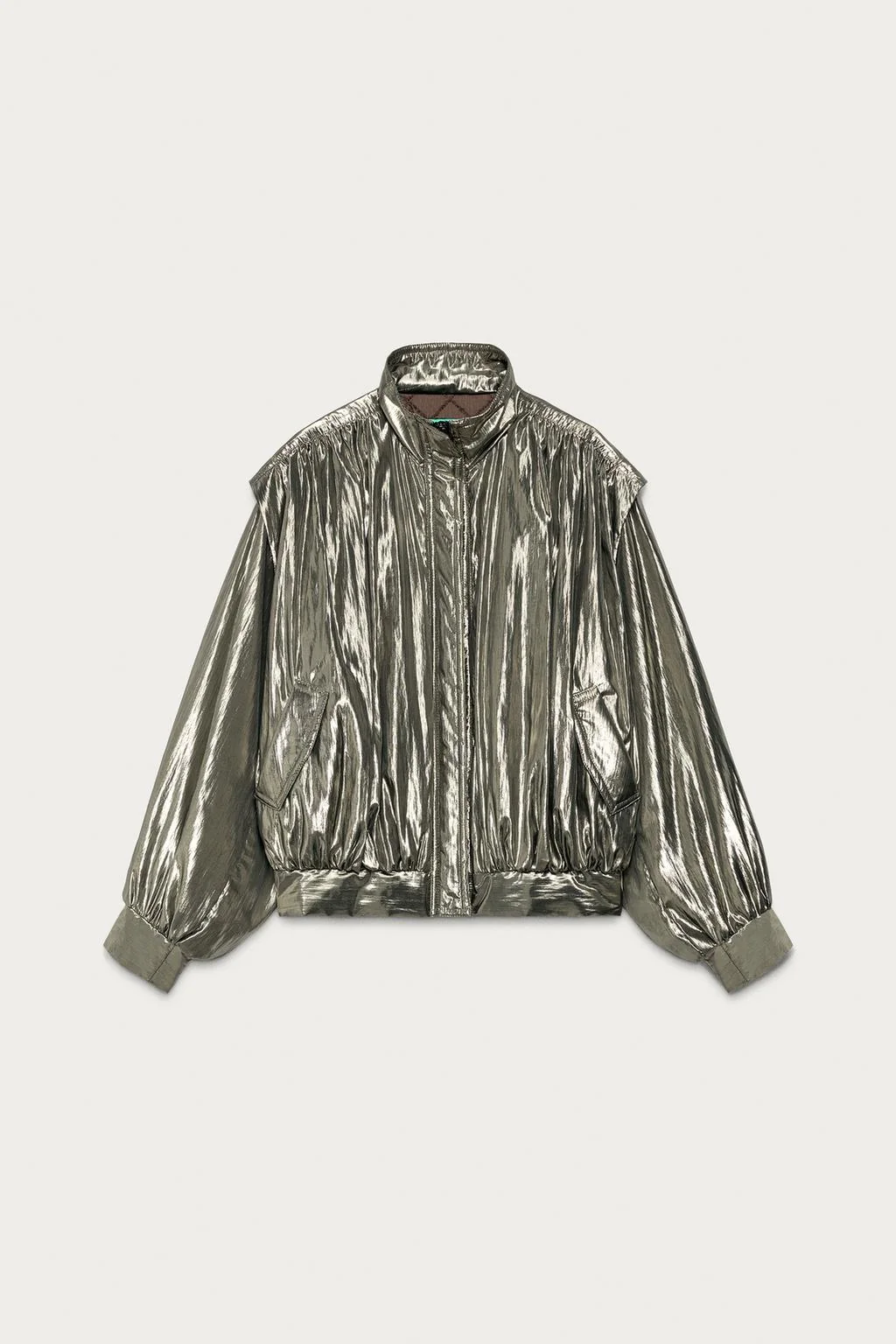 Металлизированная куртка Мариса Беренсон x Zara