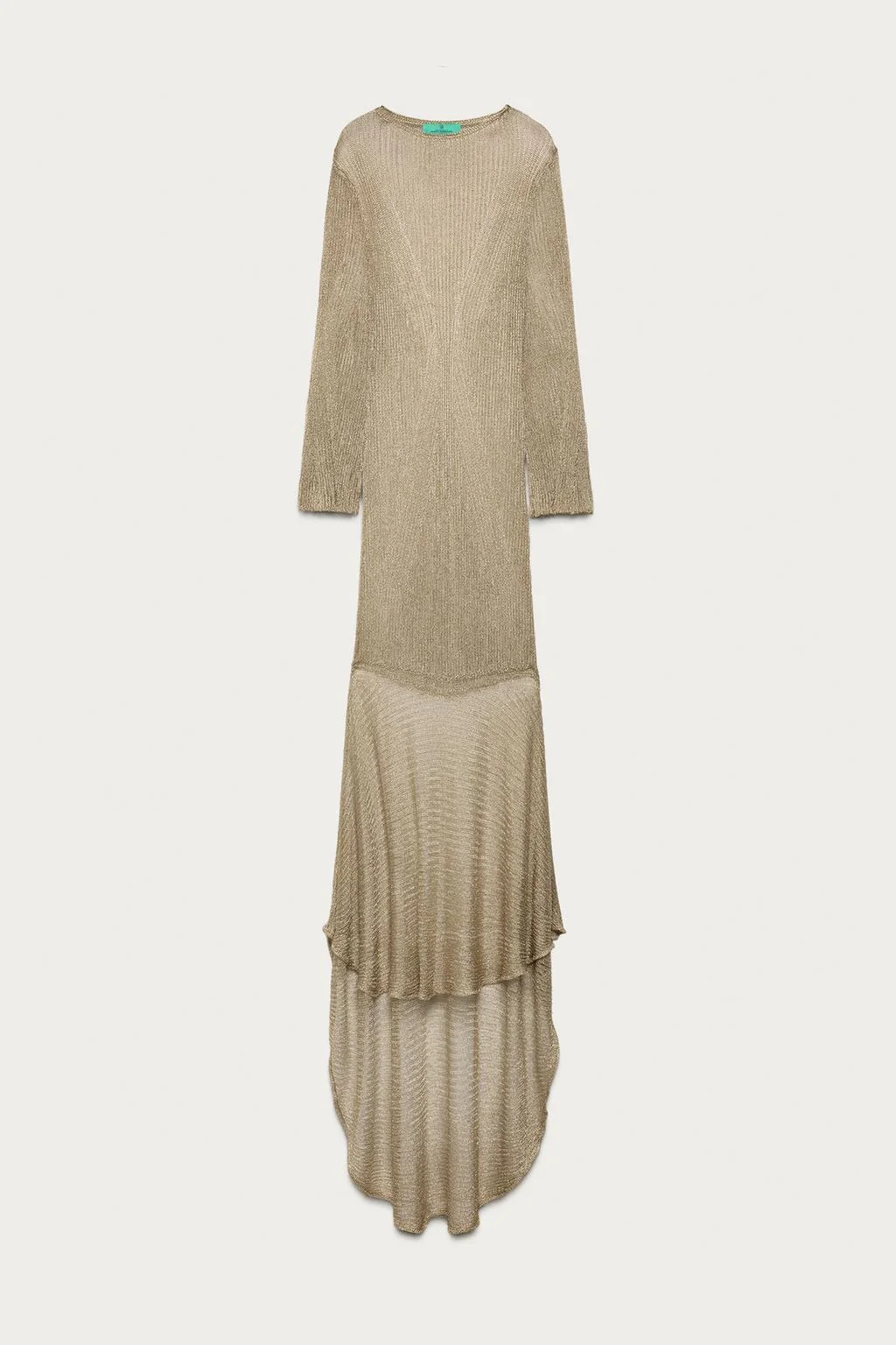 ДЛИННОЕ ТРИКОТАЖНОЕ ПЛАТЬЕ С МЕТАЛЛИЧЕСКОЙ НИТЬЮ MARISA BERENSON X ZARA