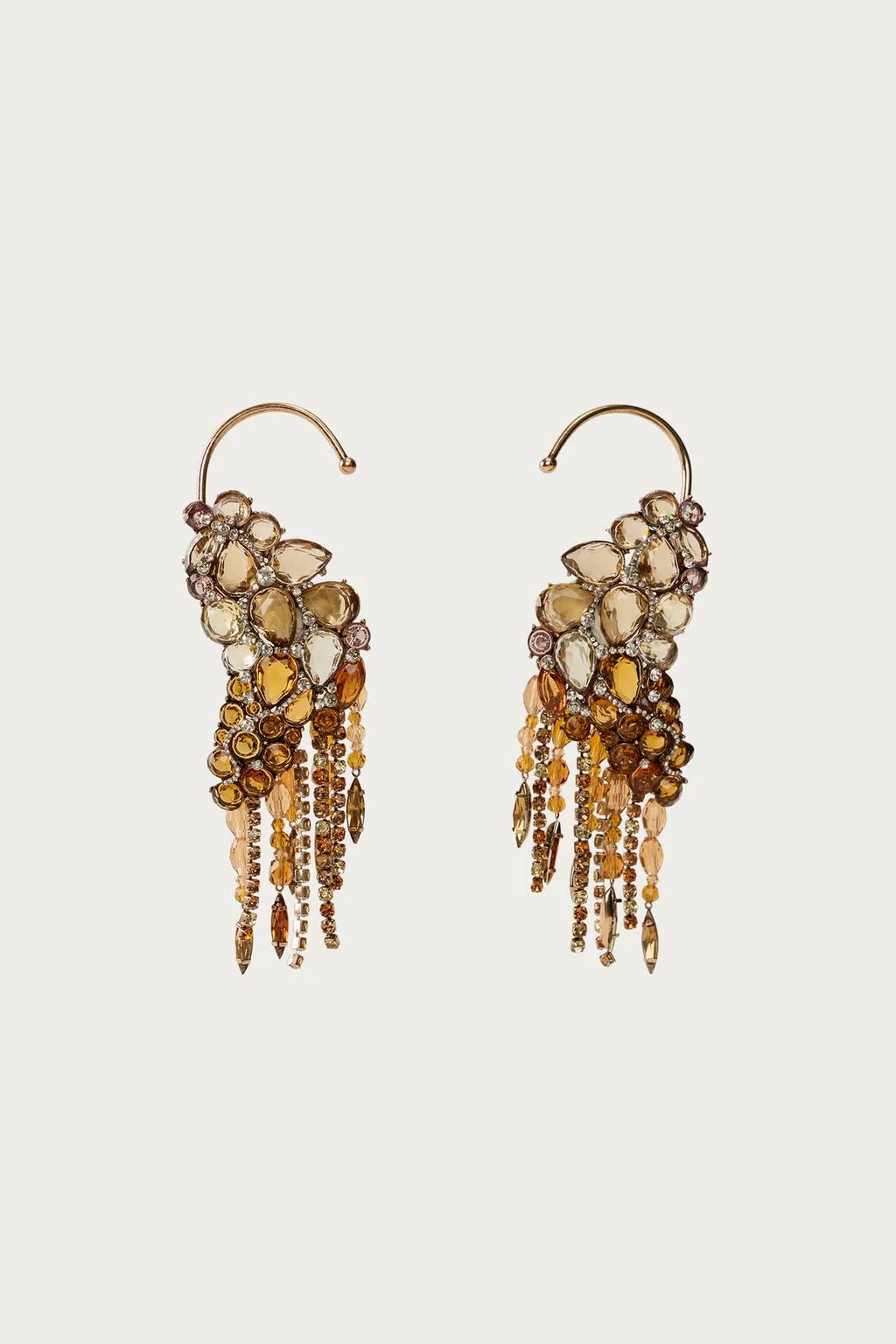 Серьги с блестящими камнями Marisa Berenson x Zara