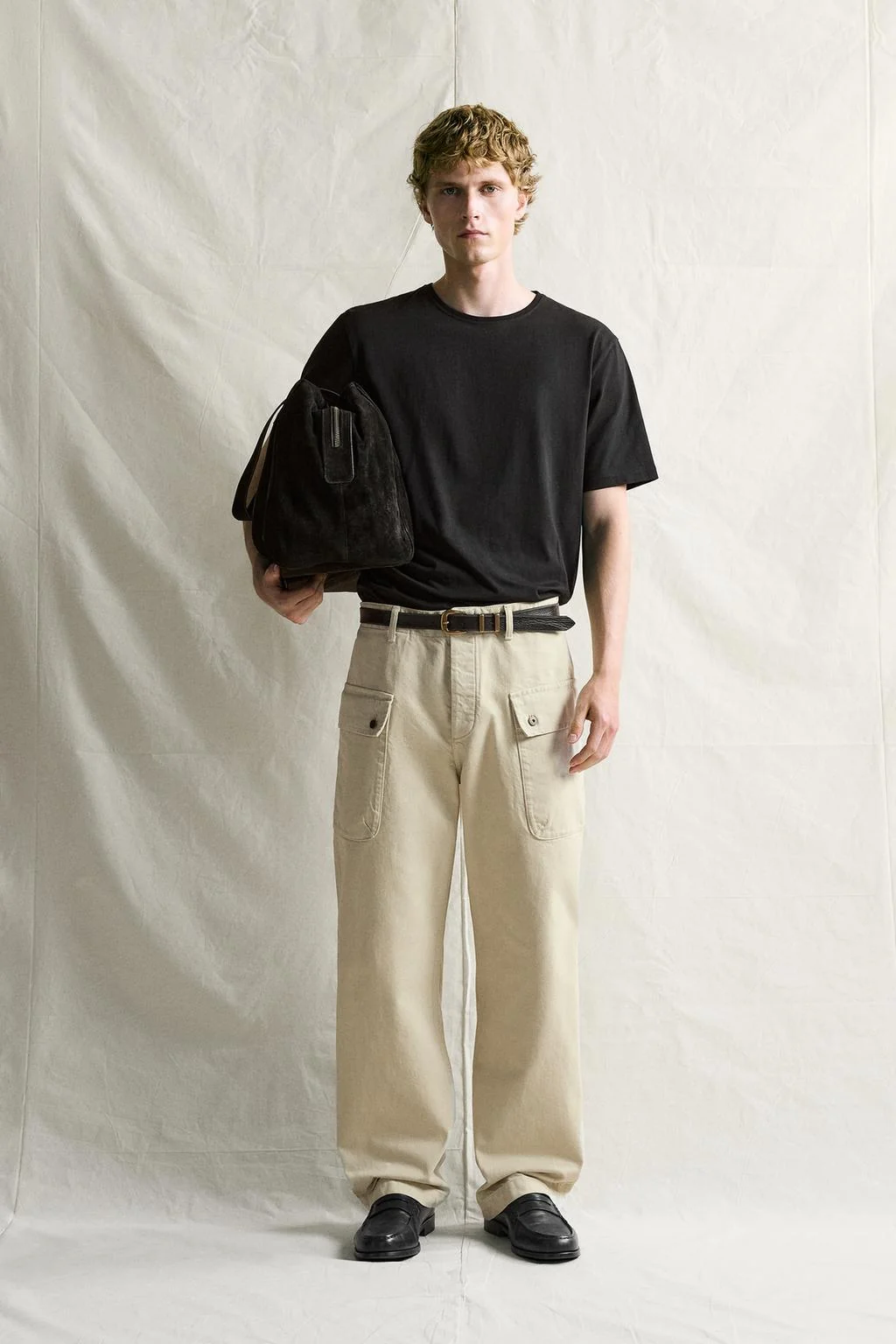 Брюки relaxed fit cargo