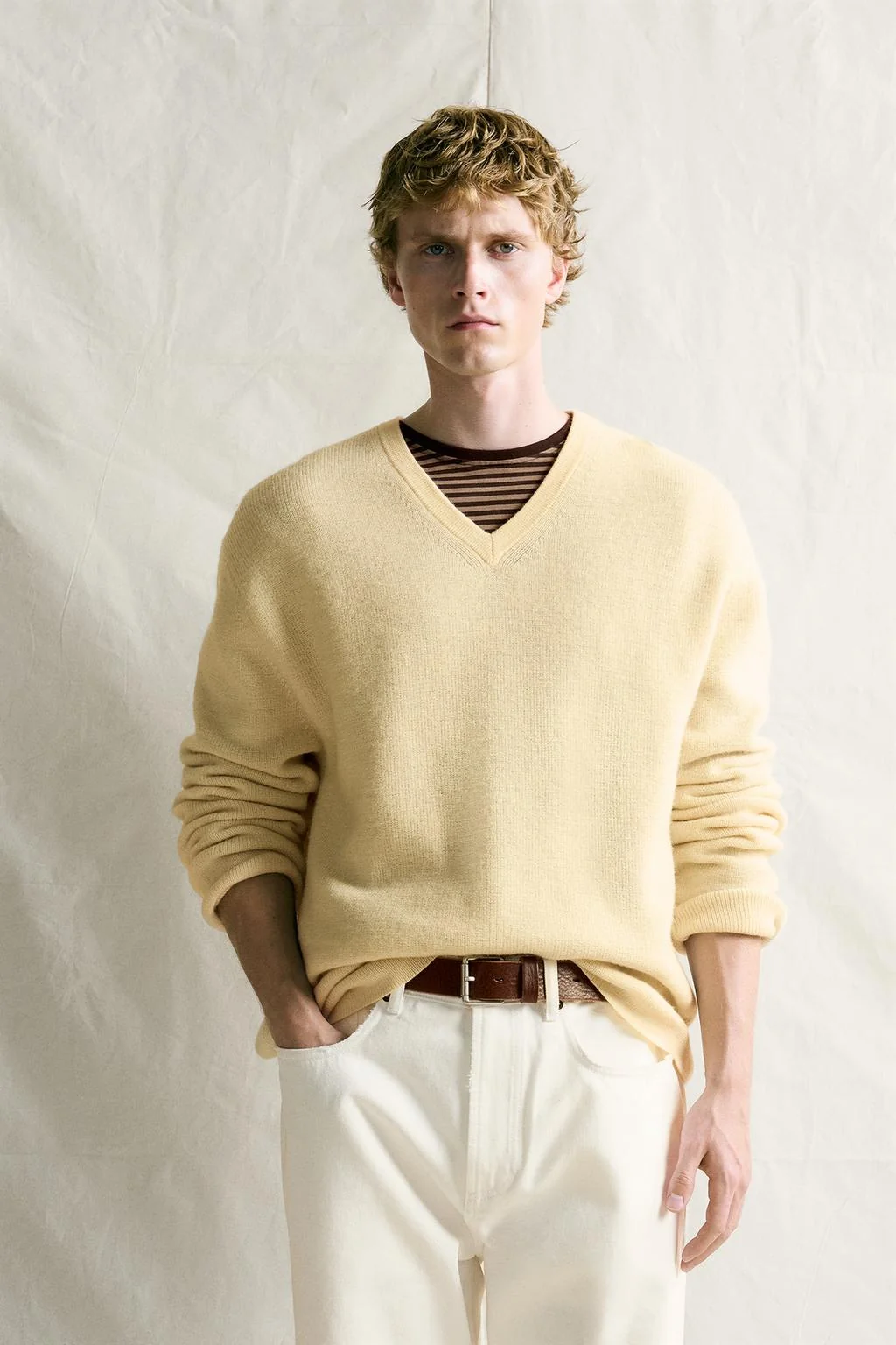 100% wool relaxed fit джемпер