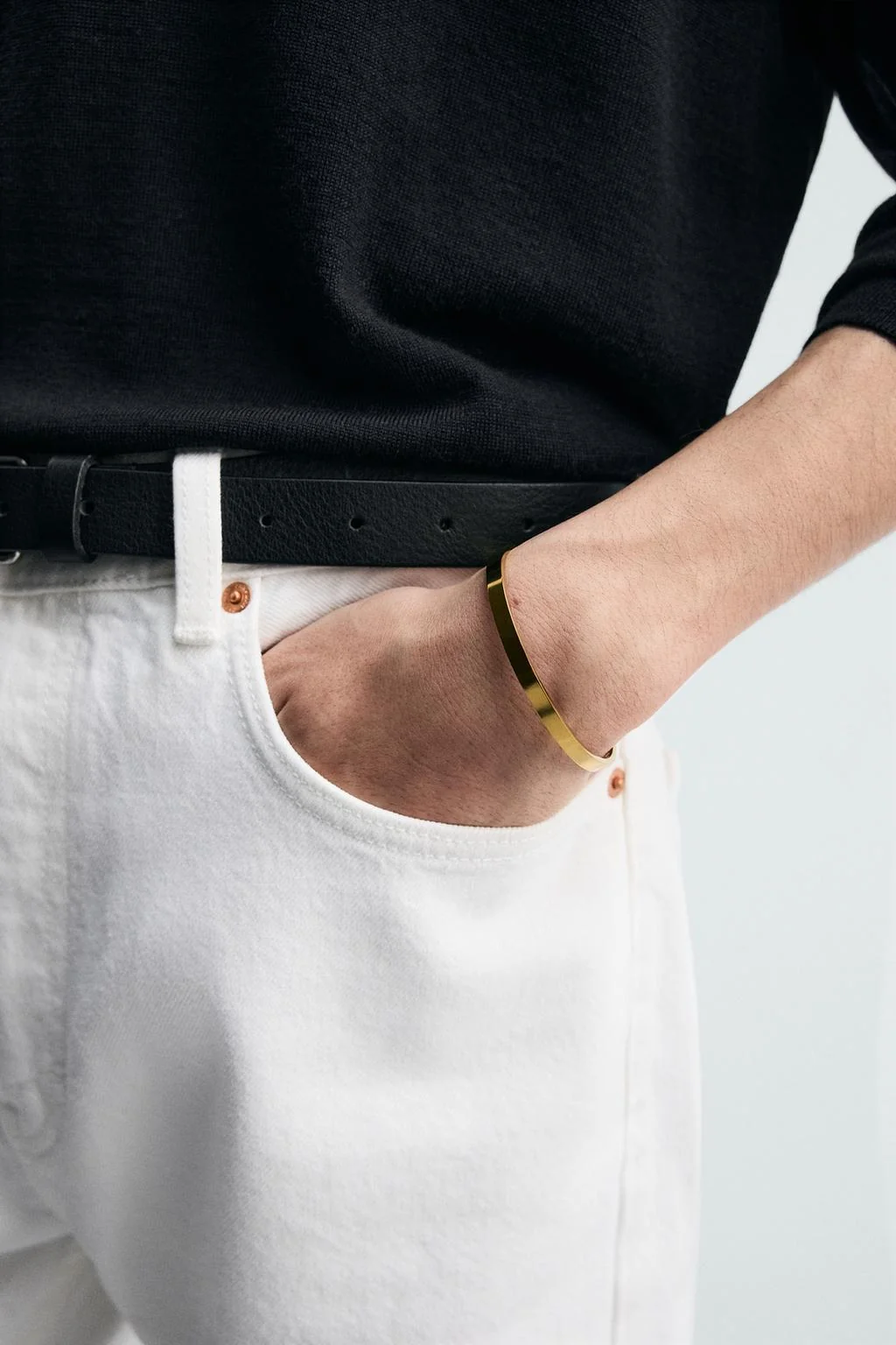 Браслет-бенгл из нержавеющей стали