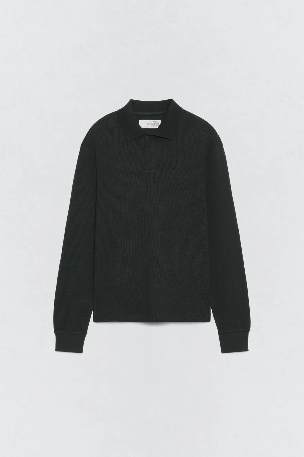 SOSHIOTSUKI x ZARA вафельный текстурный поло — Сошиоцуки × Зара