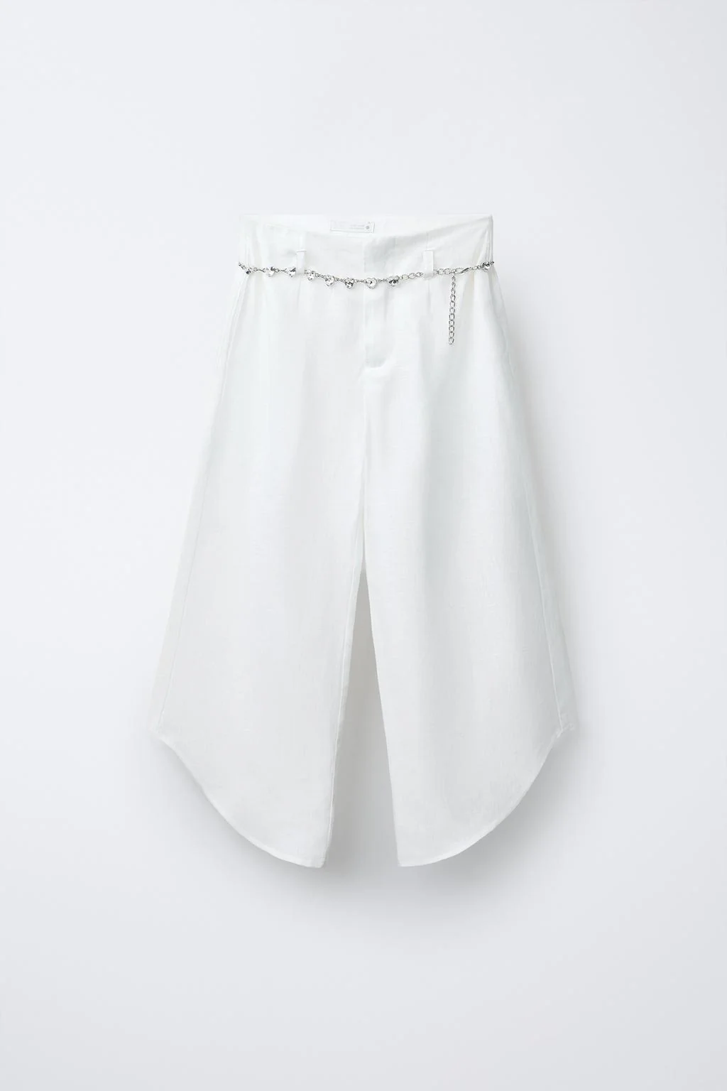 Брюки из льна с поясом-декорацией — Комплекты