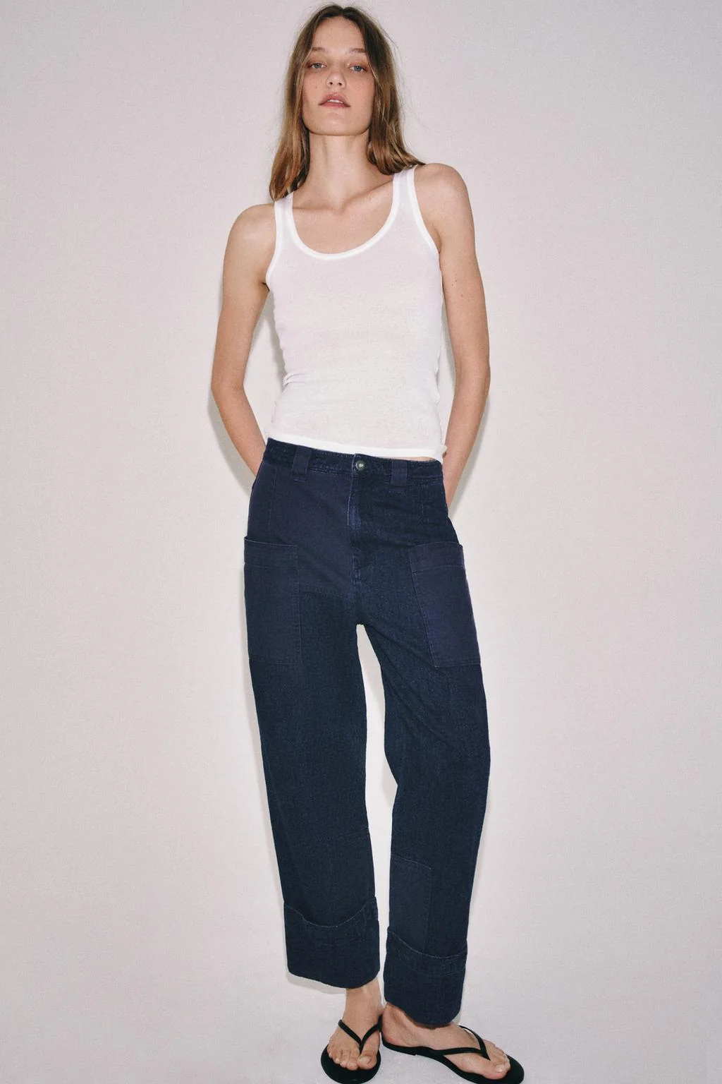 Брюки ZW COLLECTION с контрастными карманами