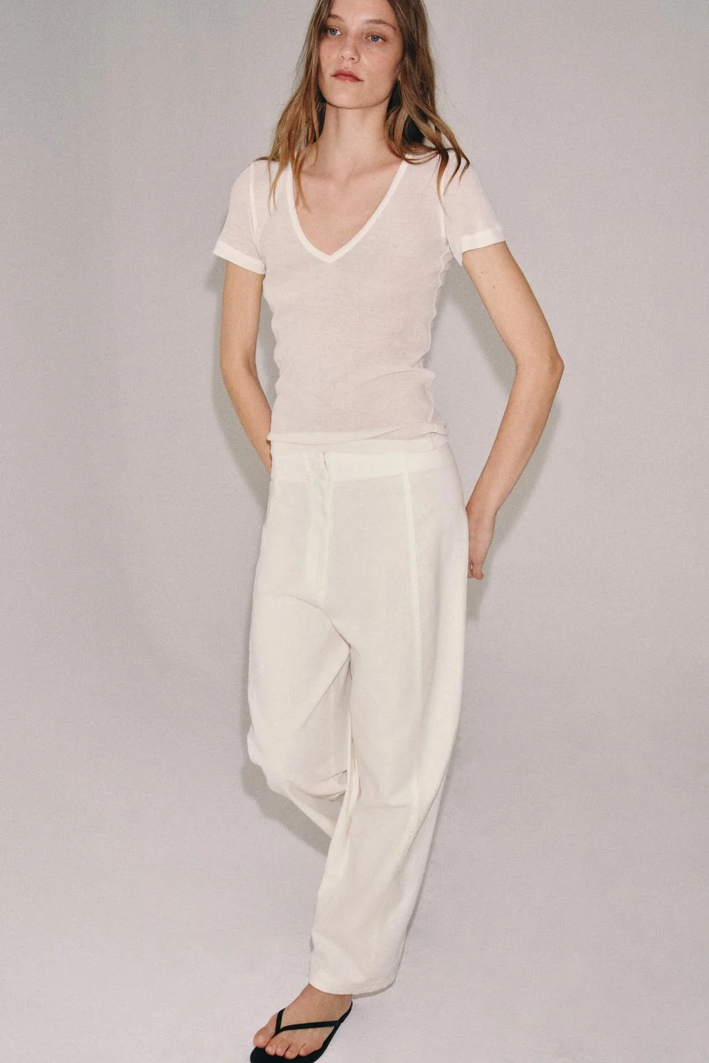 Брюки из льняной смеси ZW COLLECTION — LINEN