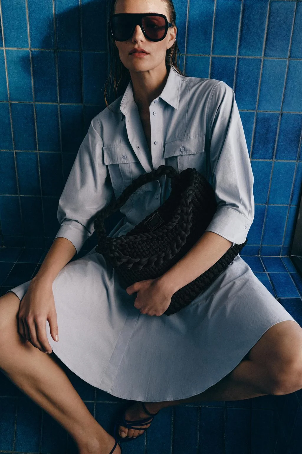 Плетеная сумка-шоппер — Сумки