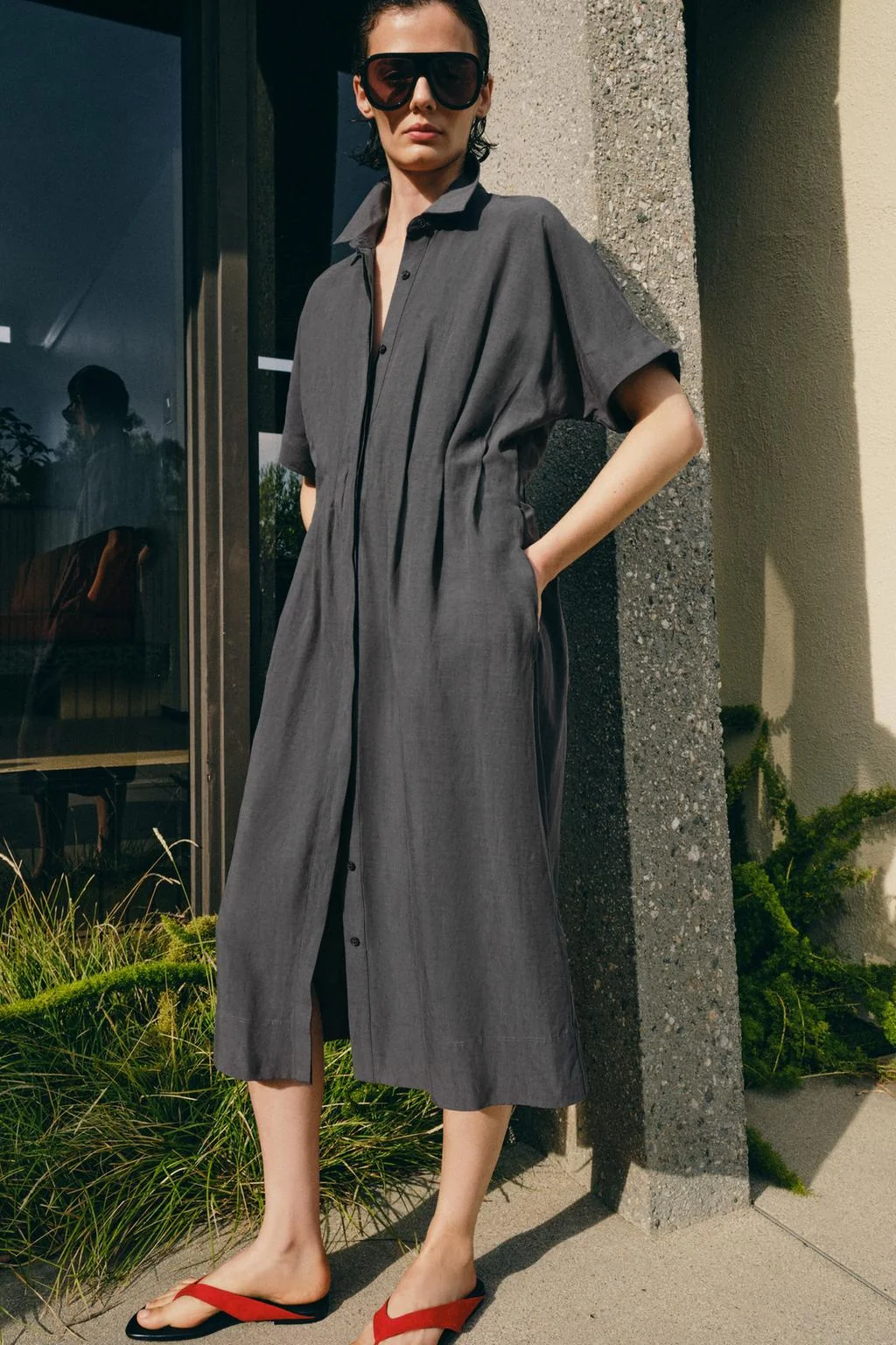 Платье-рубашка ZW COLLECTION — Миди и макси