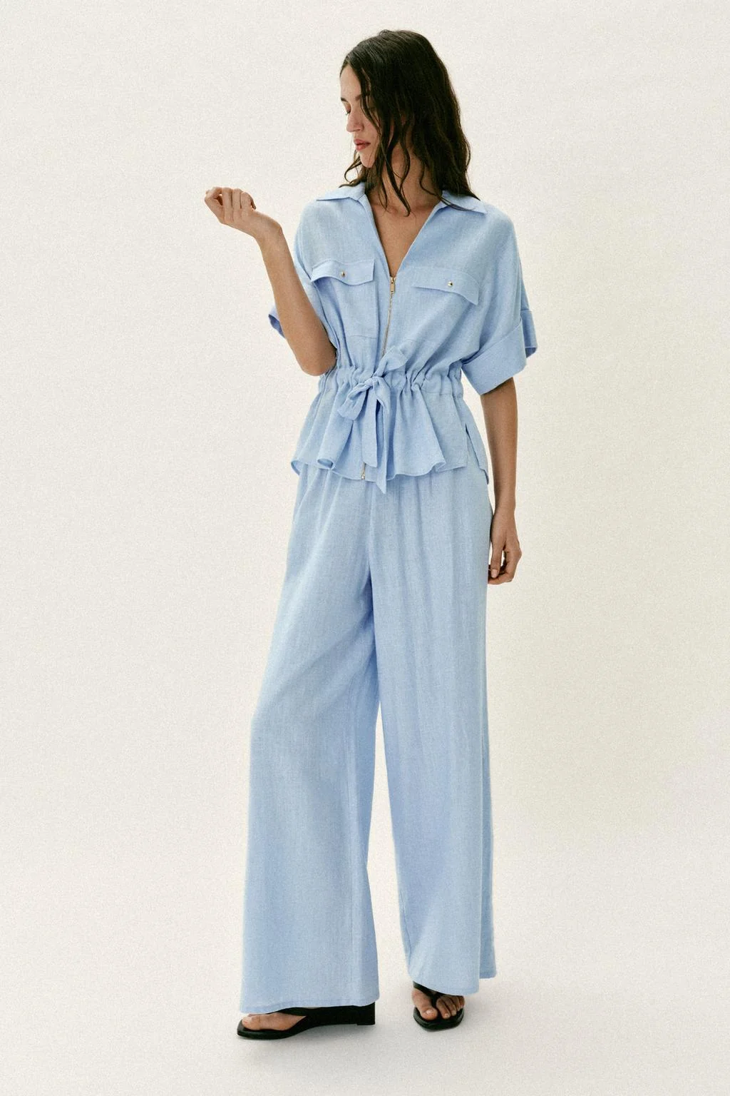 РУБАШКА САФАРИ ИЗ ЛЬНЯНОЙ СМЕСИ — Рубашки