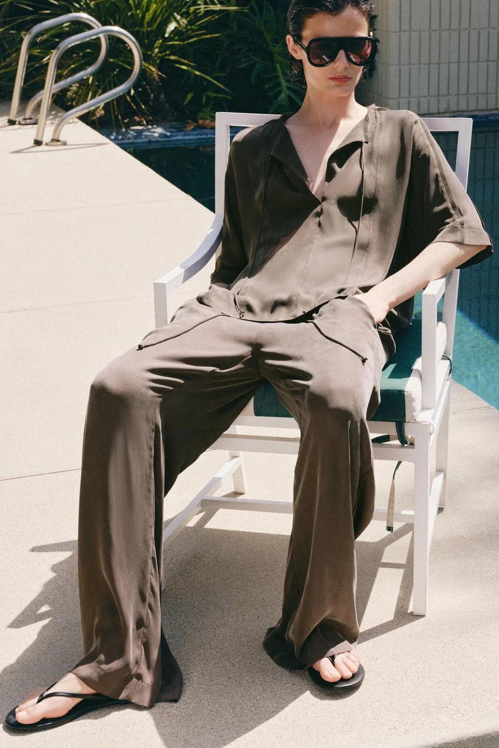 Коллекция ZW: струящаяся блуза с завязками — Рубашки