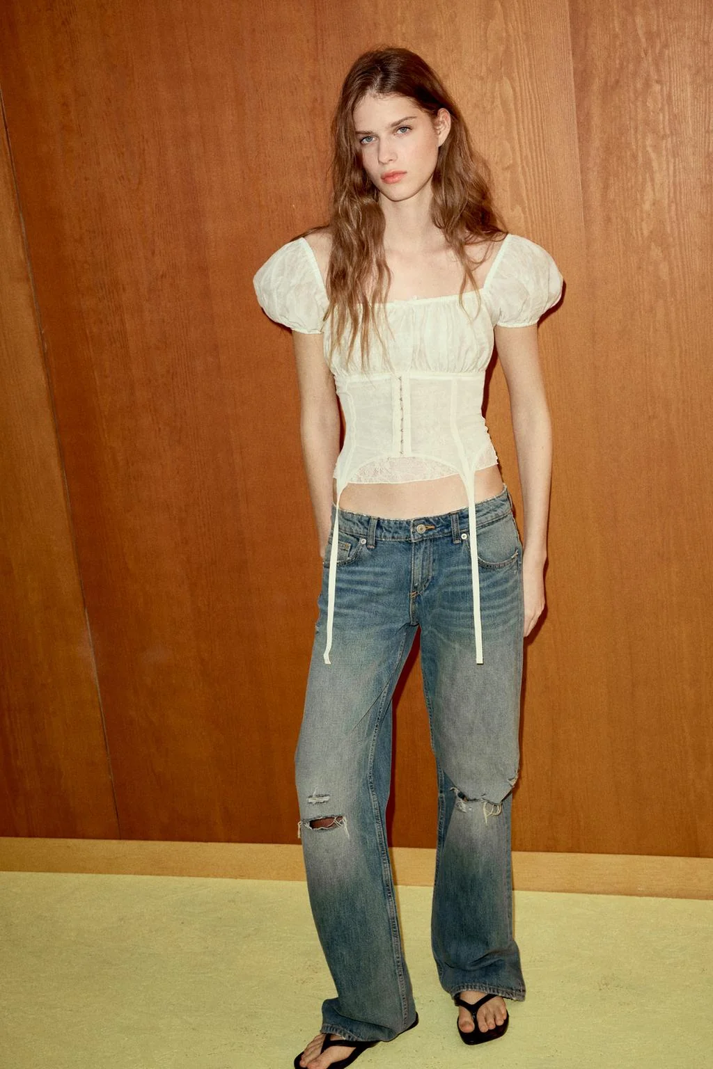 Комбинированный корсет-топ