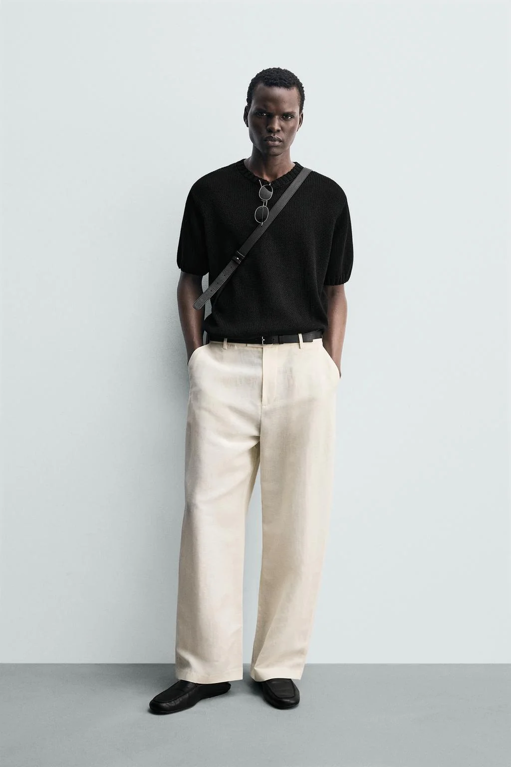 Вязаная футболка свободного кроя — Свитера | кардиганы