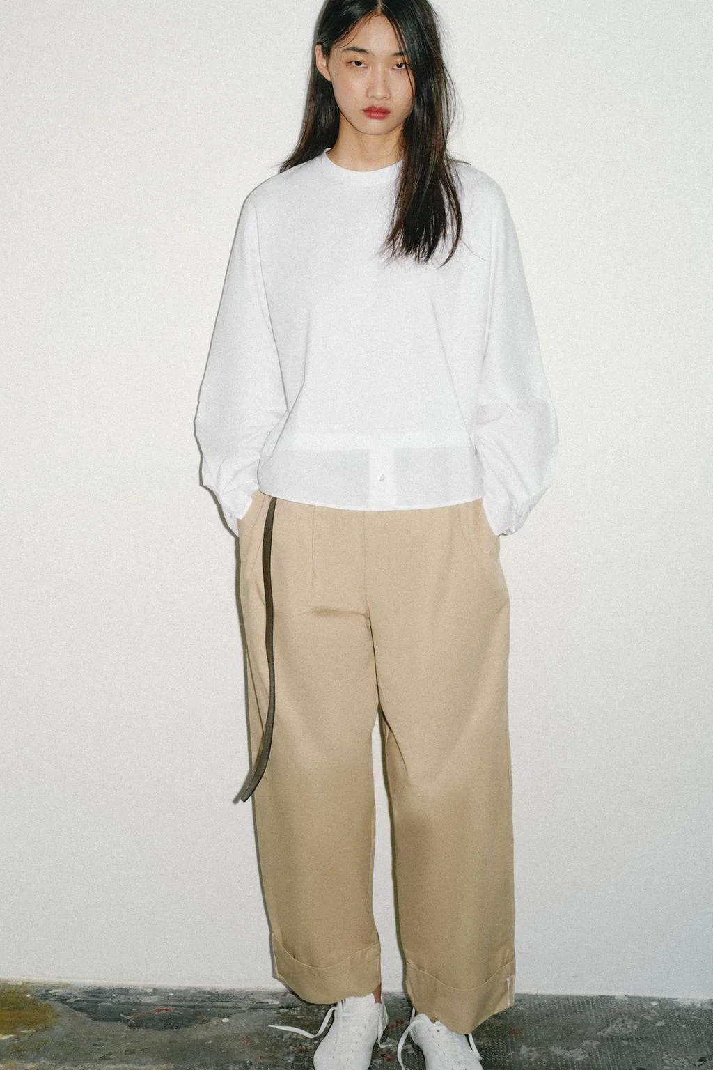 Футболка из комбинации поплина