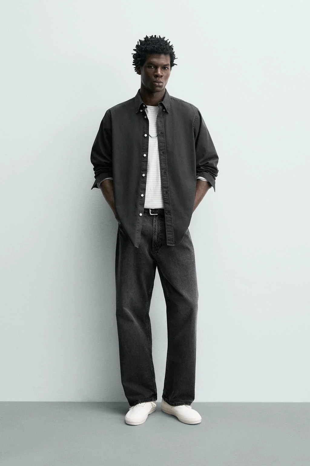 Классический крой хлопковая рубашка — Рубашки