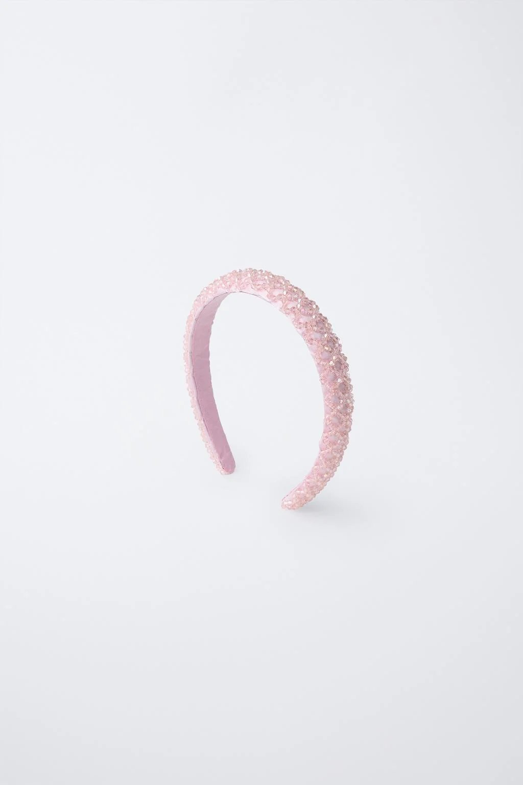 Сатиновая повязка на голову с бисером — Привоски для волос