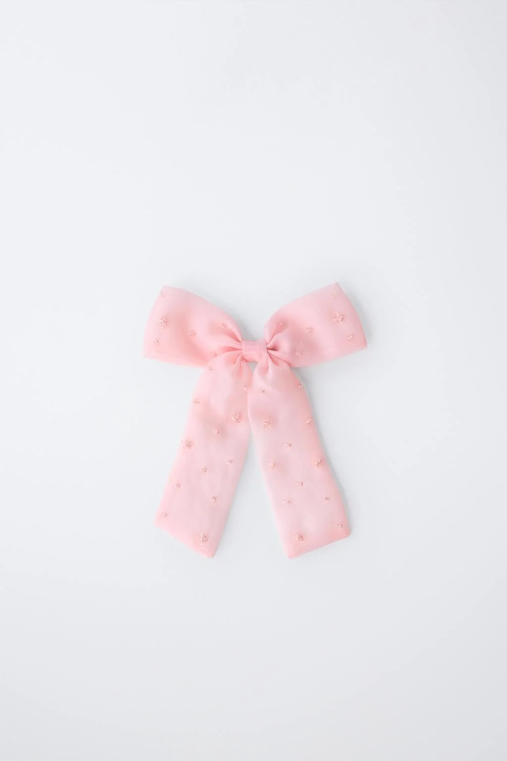 Заколка с бантом из органзы