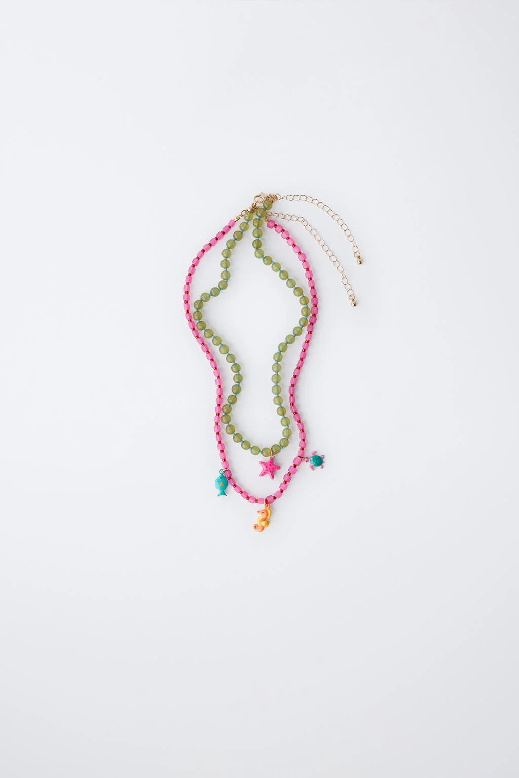 Набор из двух ожерелий с морскими бусинами — Брюски