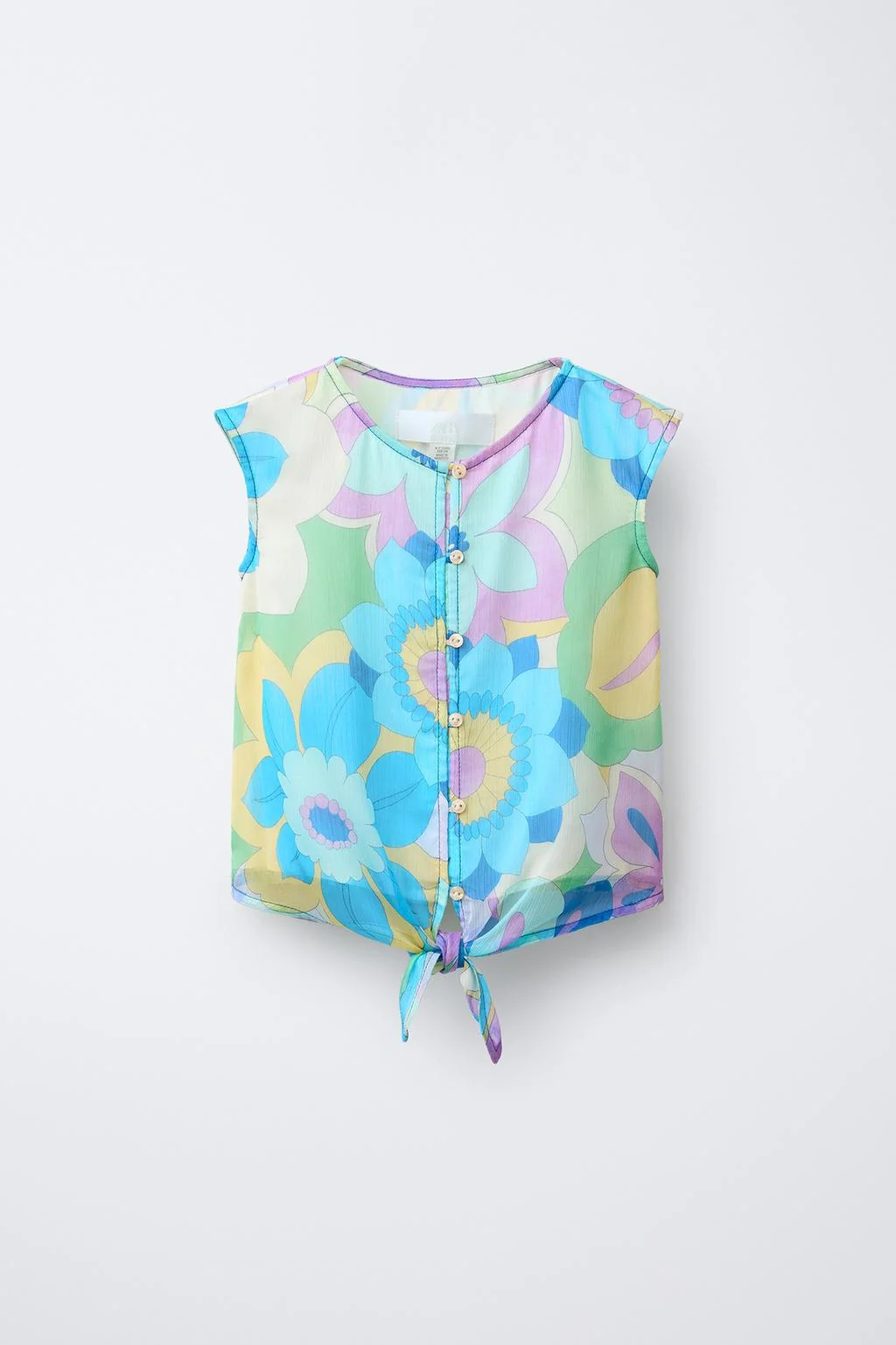 Печатная рубашка с узлом — Рубашки