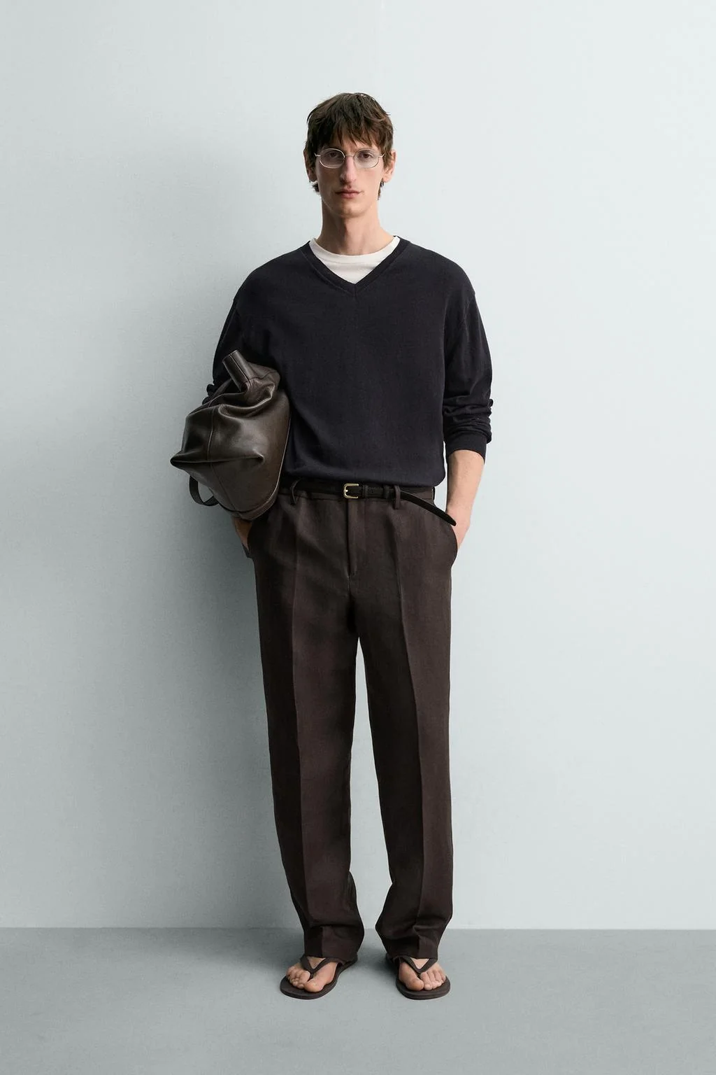 Лёгкий свитер из льняно-хлопковой смеси — Архив