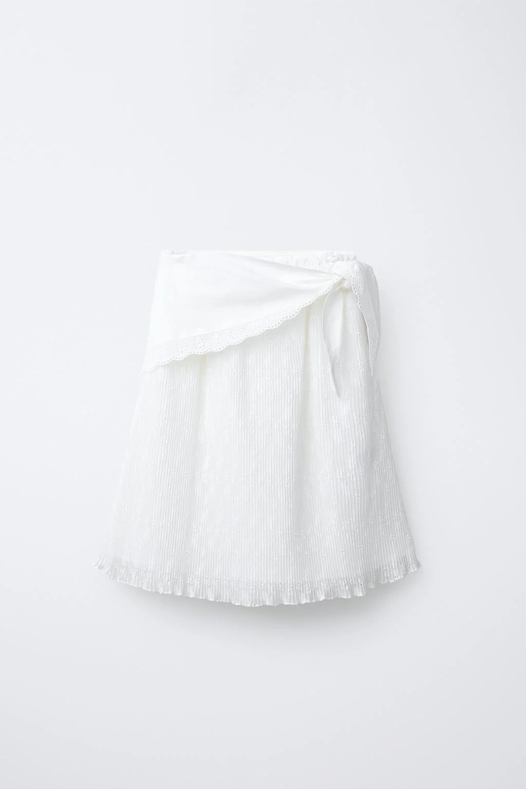 Миди-юбка с гофрировкой и деталями шарфа