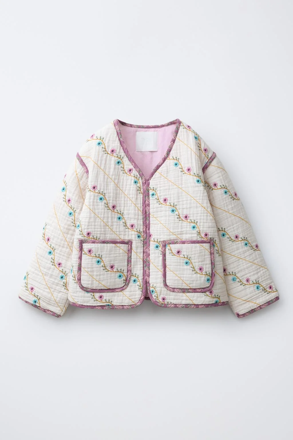 Вышитая утепленная куртка
