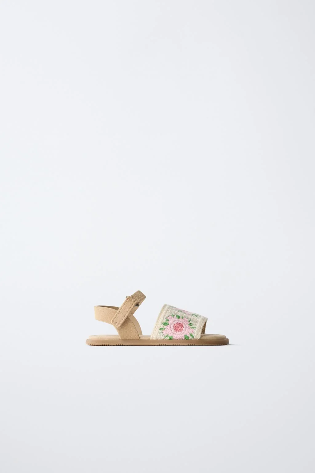 Босоножки на плоской подошве, вязаные крючком — 1,5 - 6 лет | девочка