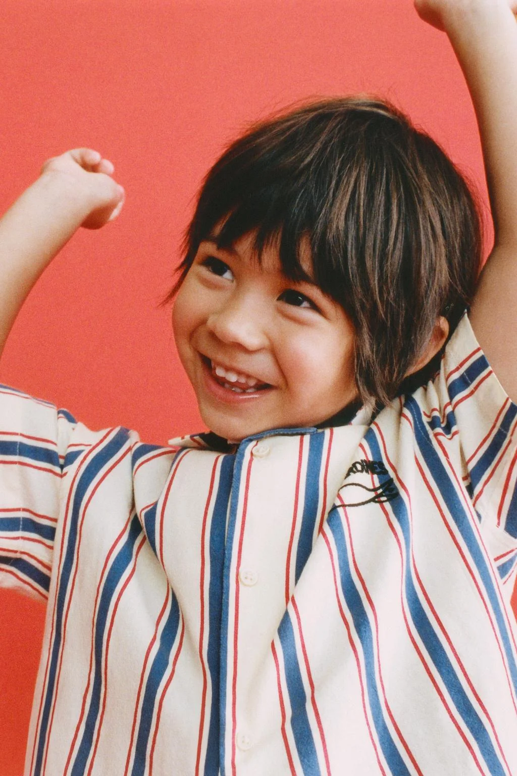 Рубашка с вышивкой рыбы в полоску — Комплекты