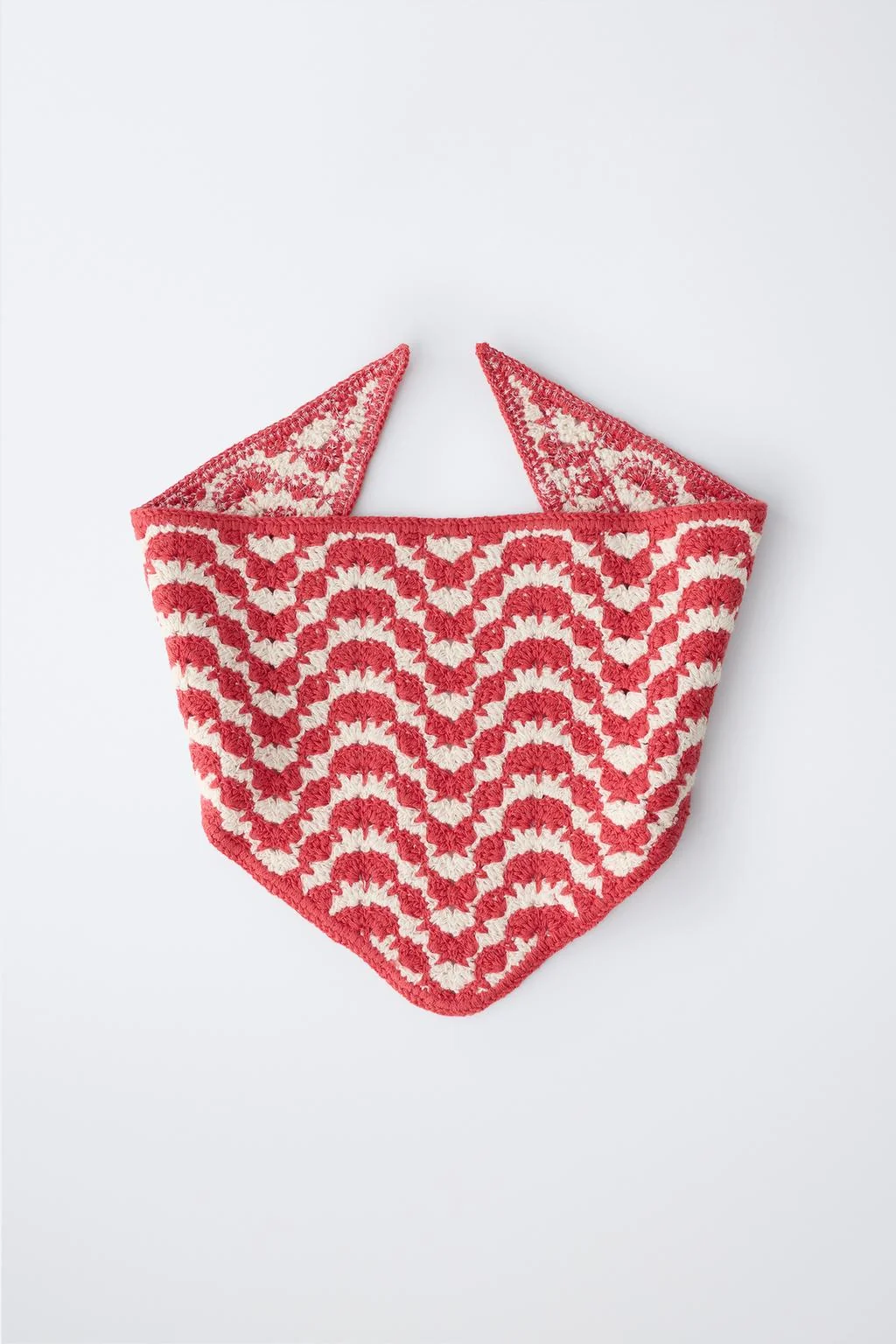 Фактурная вязаная бандана